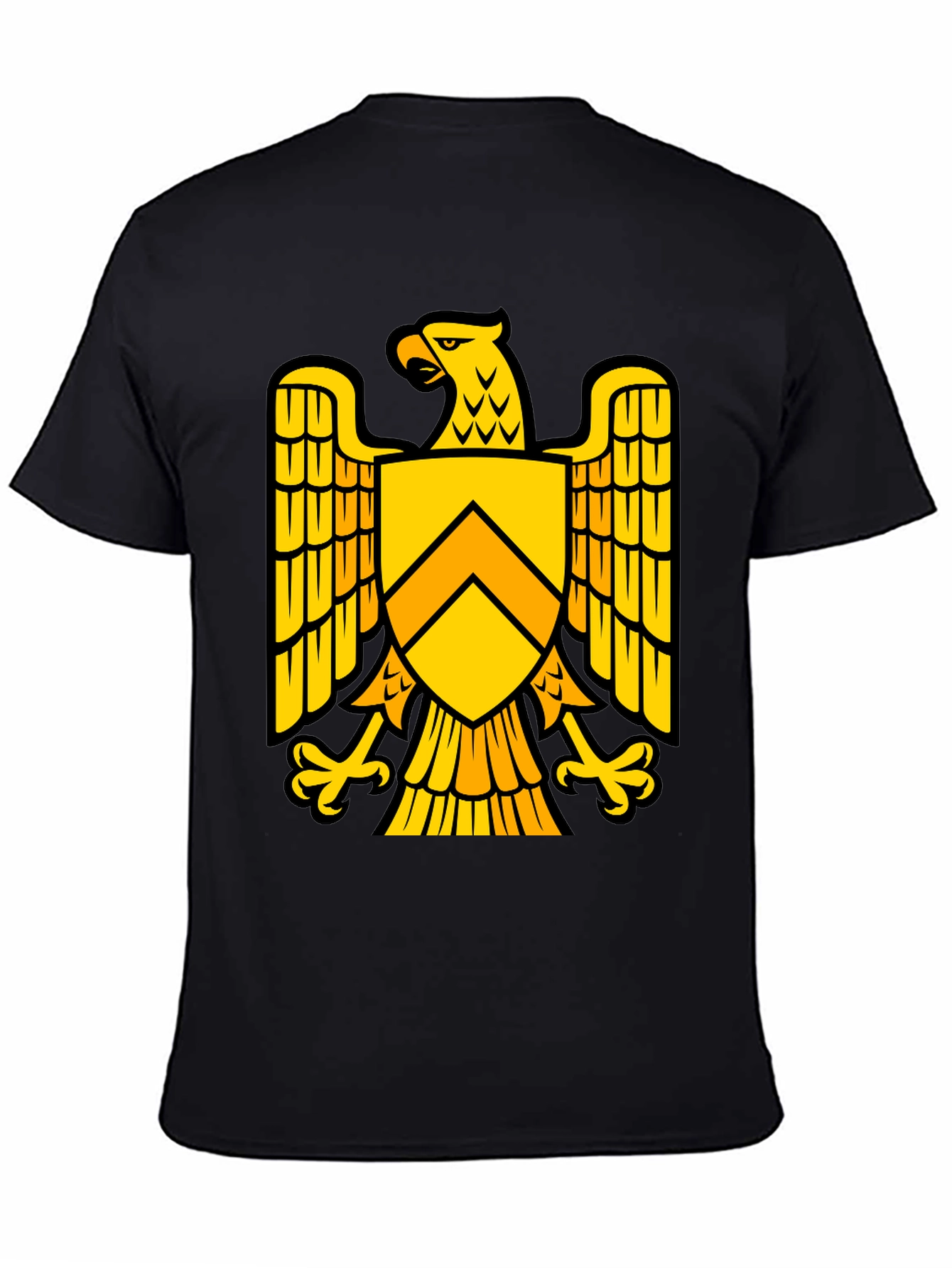 Black Eagle Shield Graphic T-Shirt - Bold Statement Tee view 4