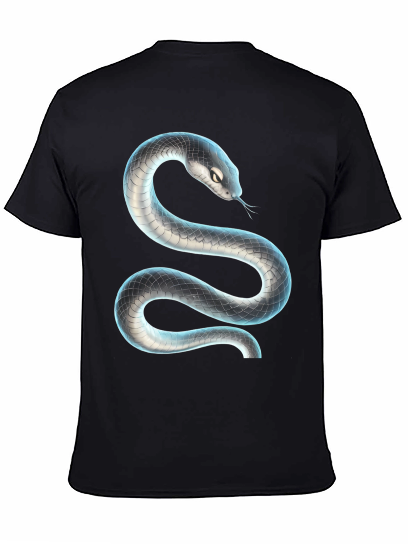 Black Black Snake Graphic T-Shirt view 4