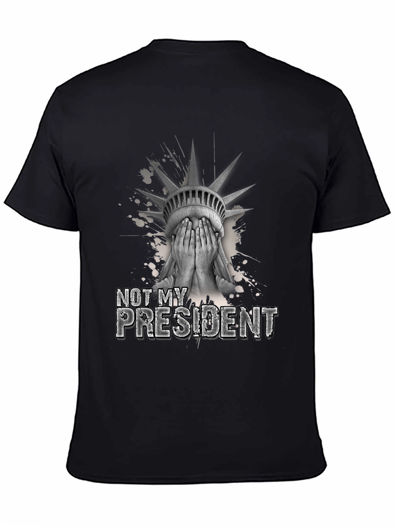 Black Not My President Graphic T-Shirt view 4