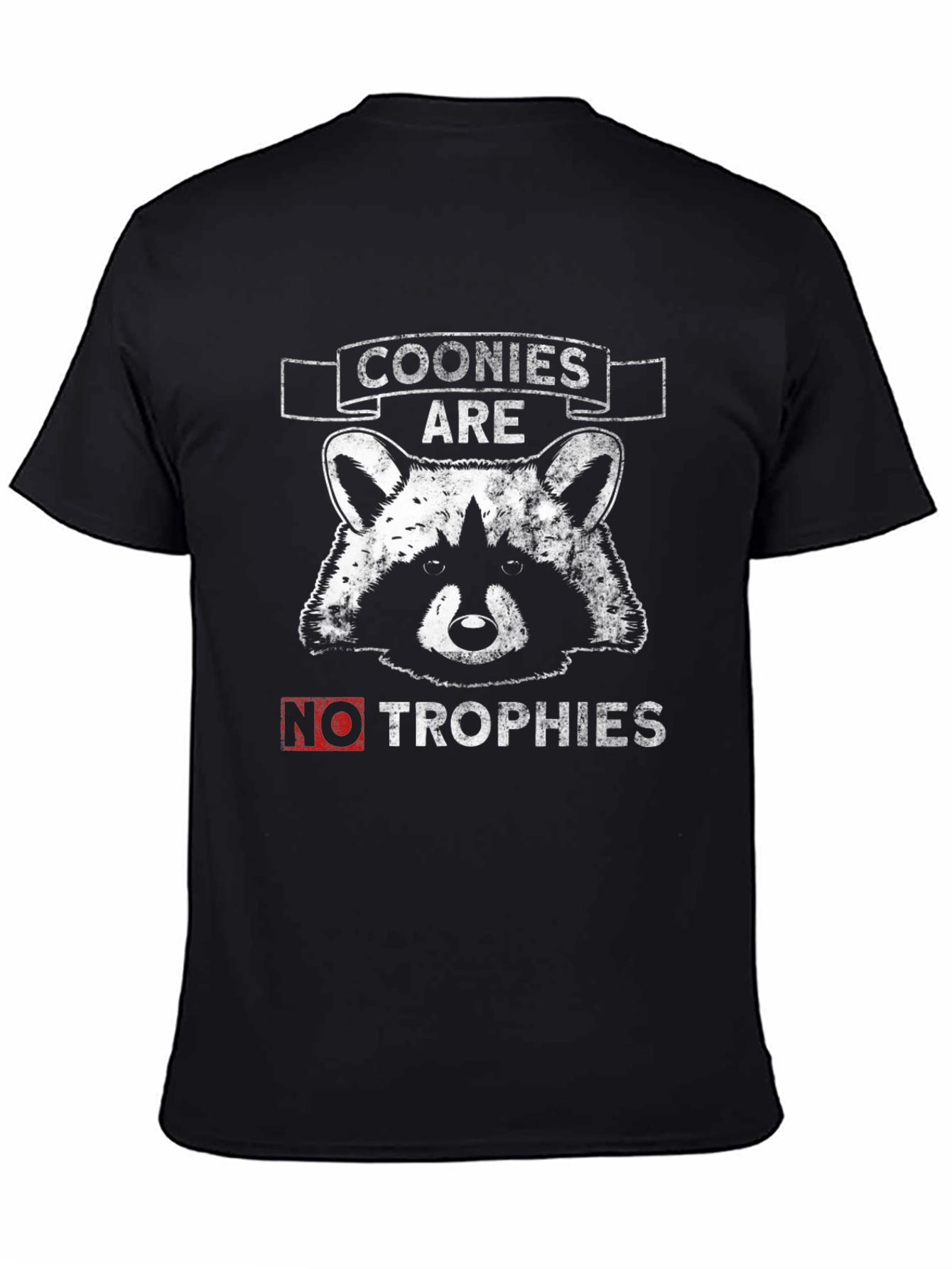 Black Coonies Are Not Trophies Graphic T-Shirt view 4