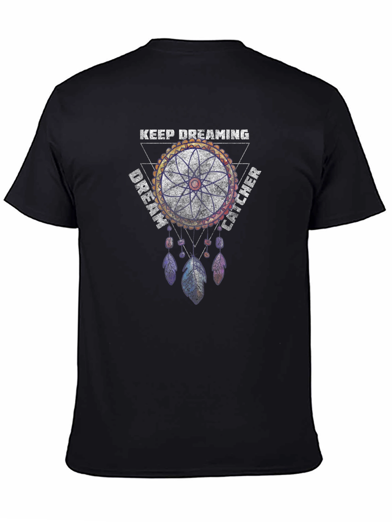 Black Dream Catcher Graphic Tee - Keep Dreaming T-Shirt view 4