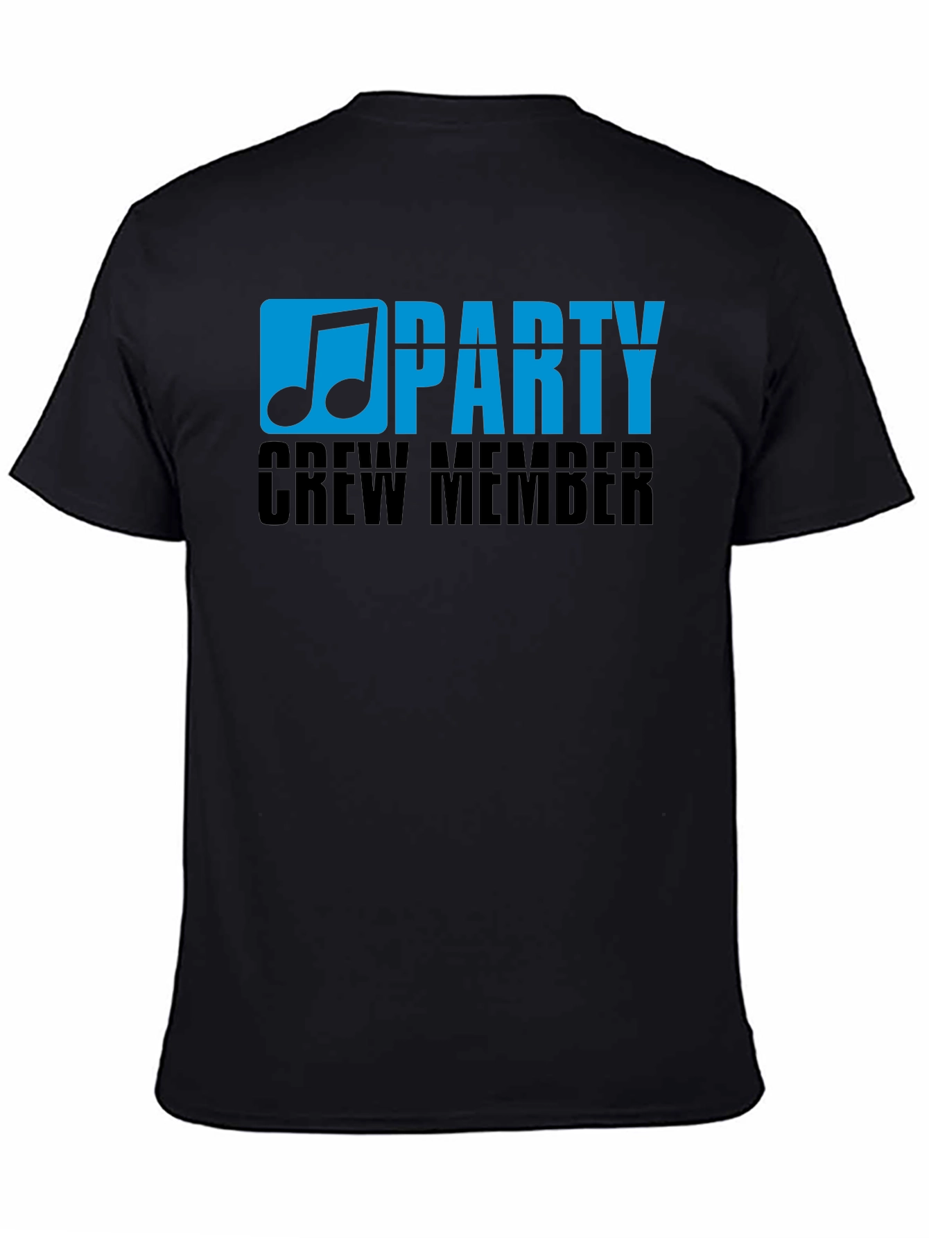 Black Party Crew Member Graphic T-Shirt view 4