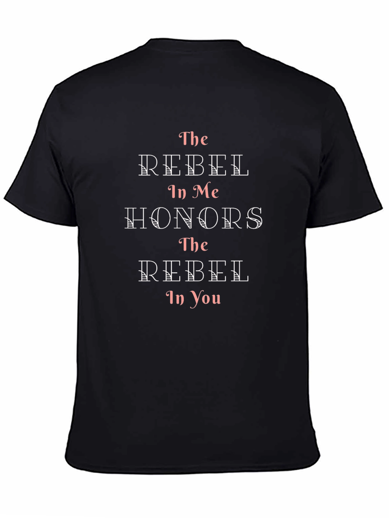 Black The Rebel In Me T-Shirt view 4