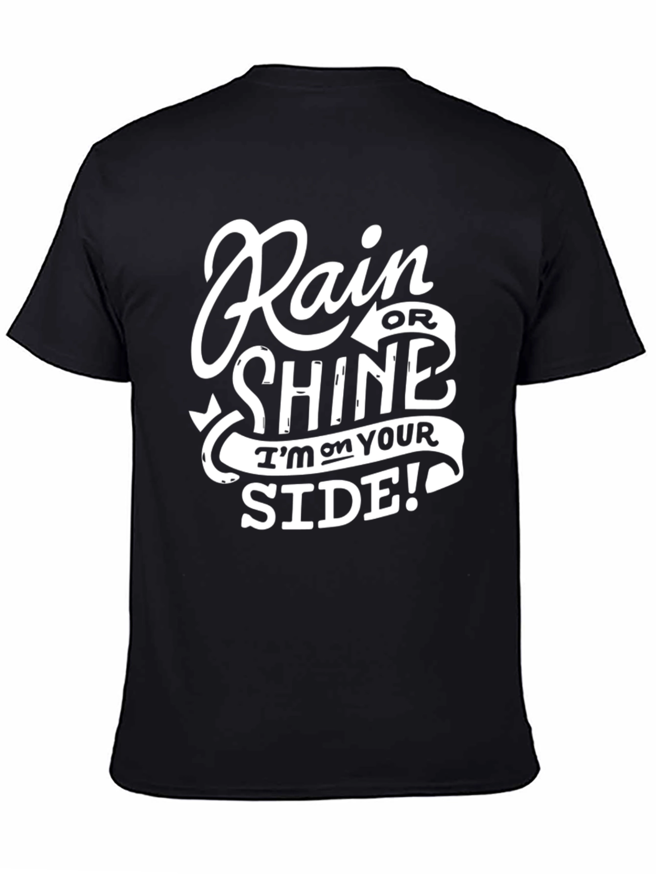 Black Rain or Shine T-Shirt - Stylish Comfort Fit view 4