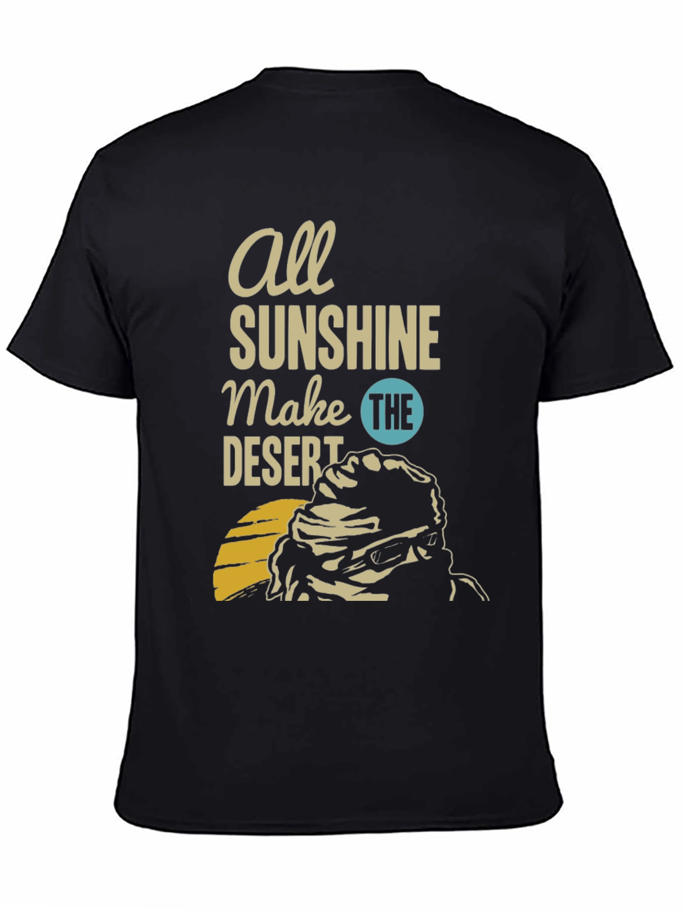 Black Sunshine Desert Graphic Tee view 4