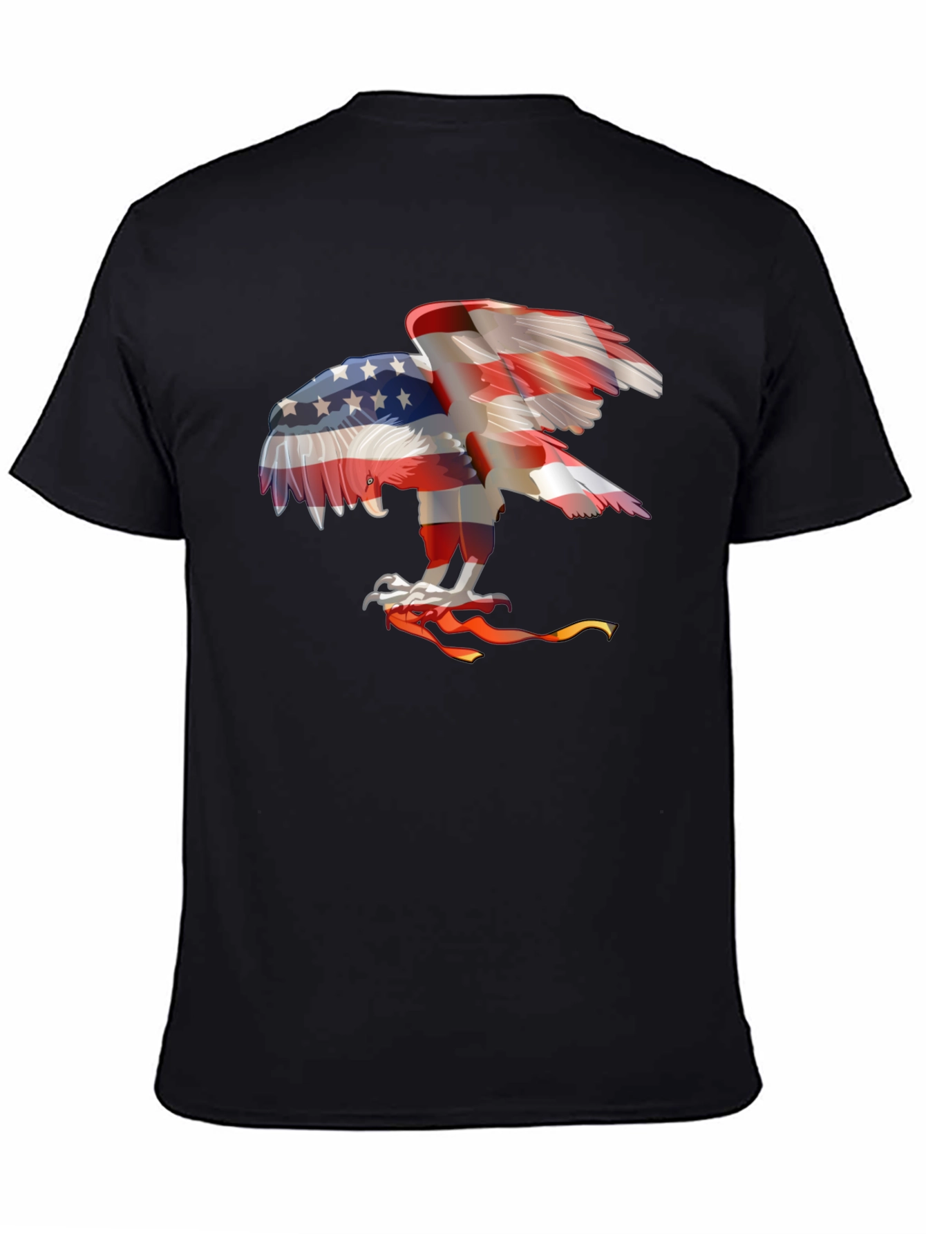 Black Patriotic Eagle Graphic T-Shirt - USA Pride view 4