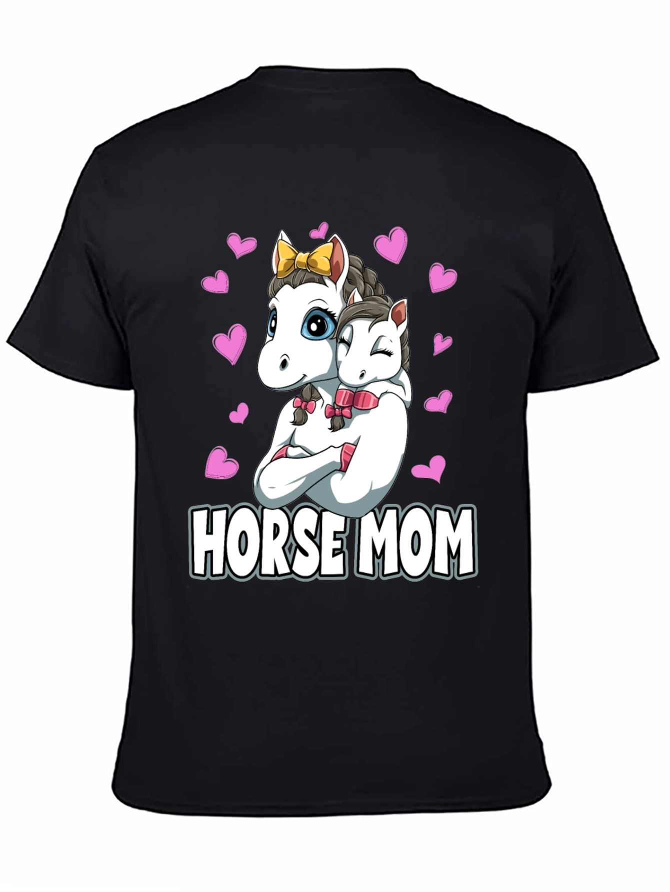 Black Horse Mom Graphic T-Shirt view 4