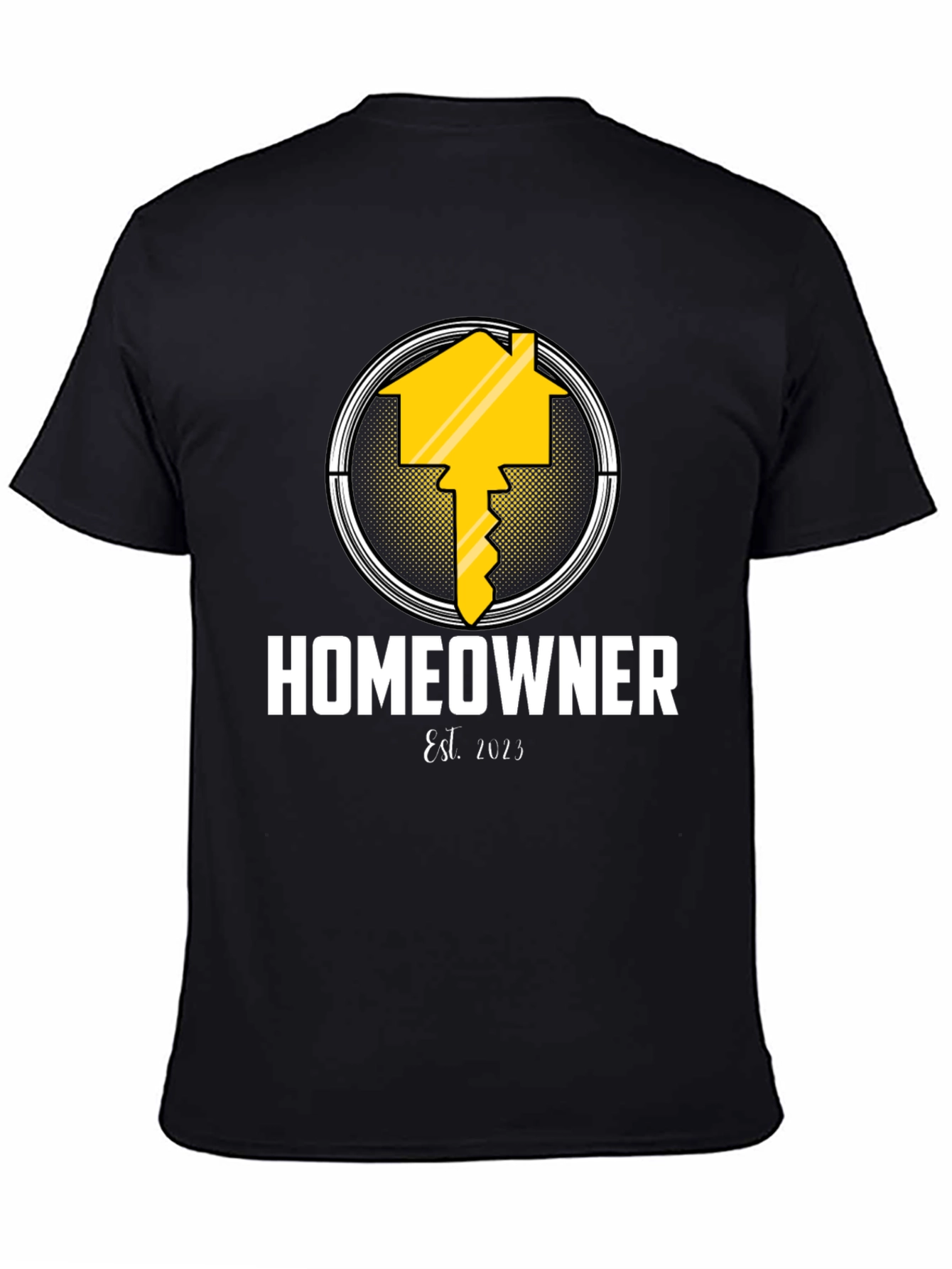 Black Homeowner Est. 2023 Graphic T-Shirt - Black view 4