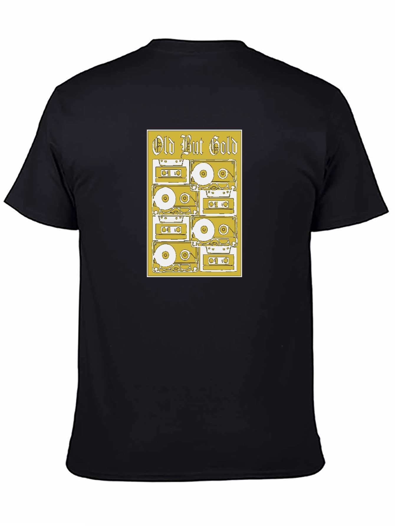 Black Old But Gold Cassette Tape Graphic Tee view 4