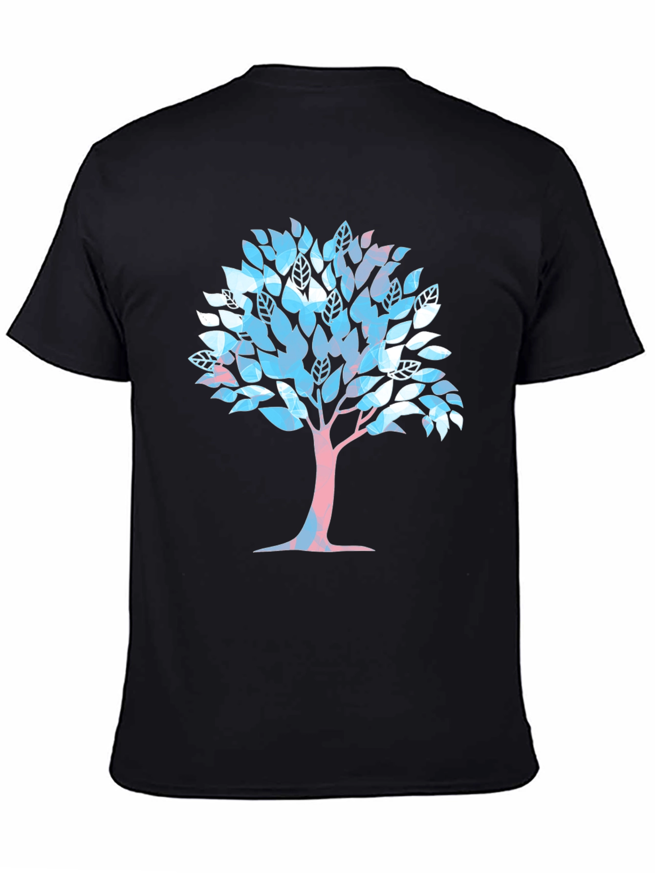 Black Transgender Tree of Life T-Shirt view 4
