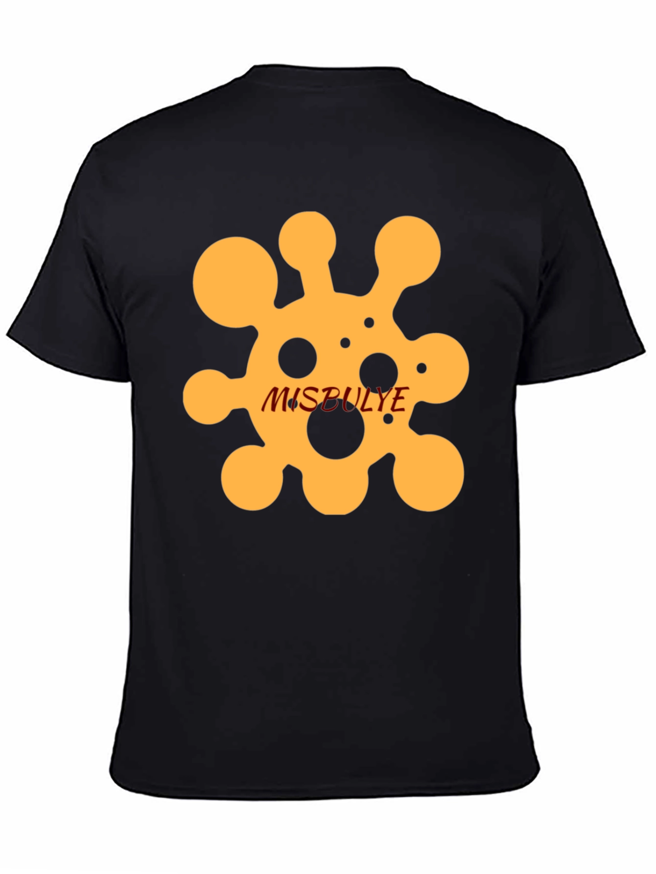 Black Abstract Graphic Print T-Shirt - Casual Comfort view 4