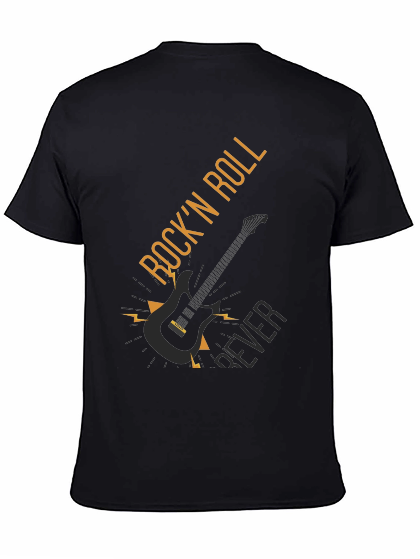 Black Rock 'n Roll Forever Black T-Shirt view 4