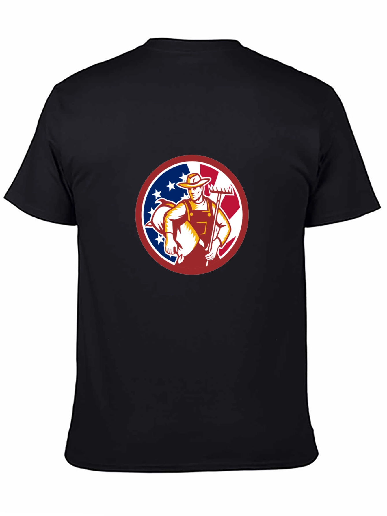 Black Patriotic Gardener T-Shirt view 4