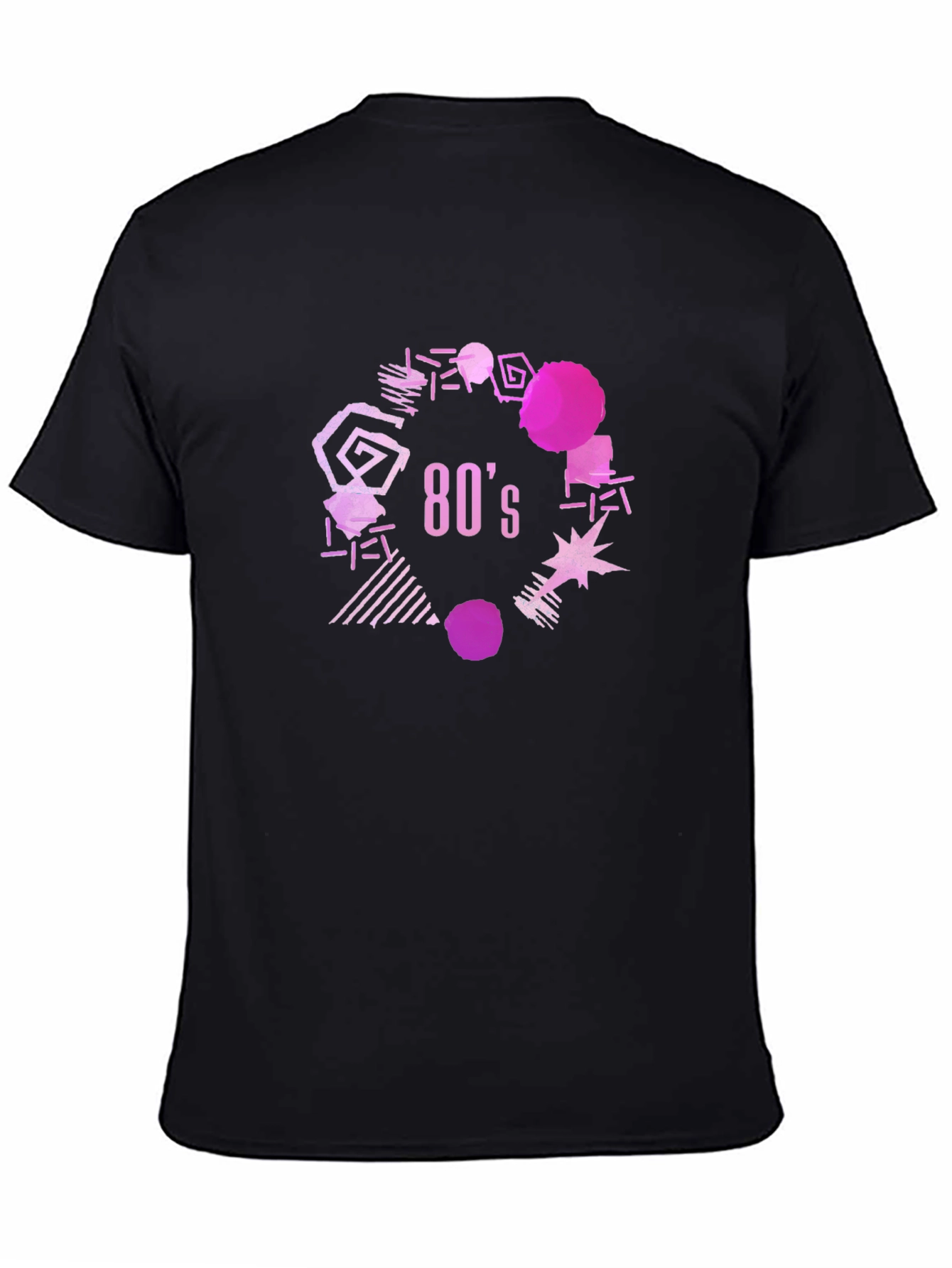 Black Retro 80's Graphic Tee - Black T-Shirt view 4