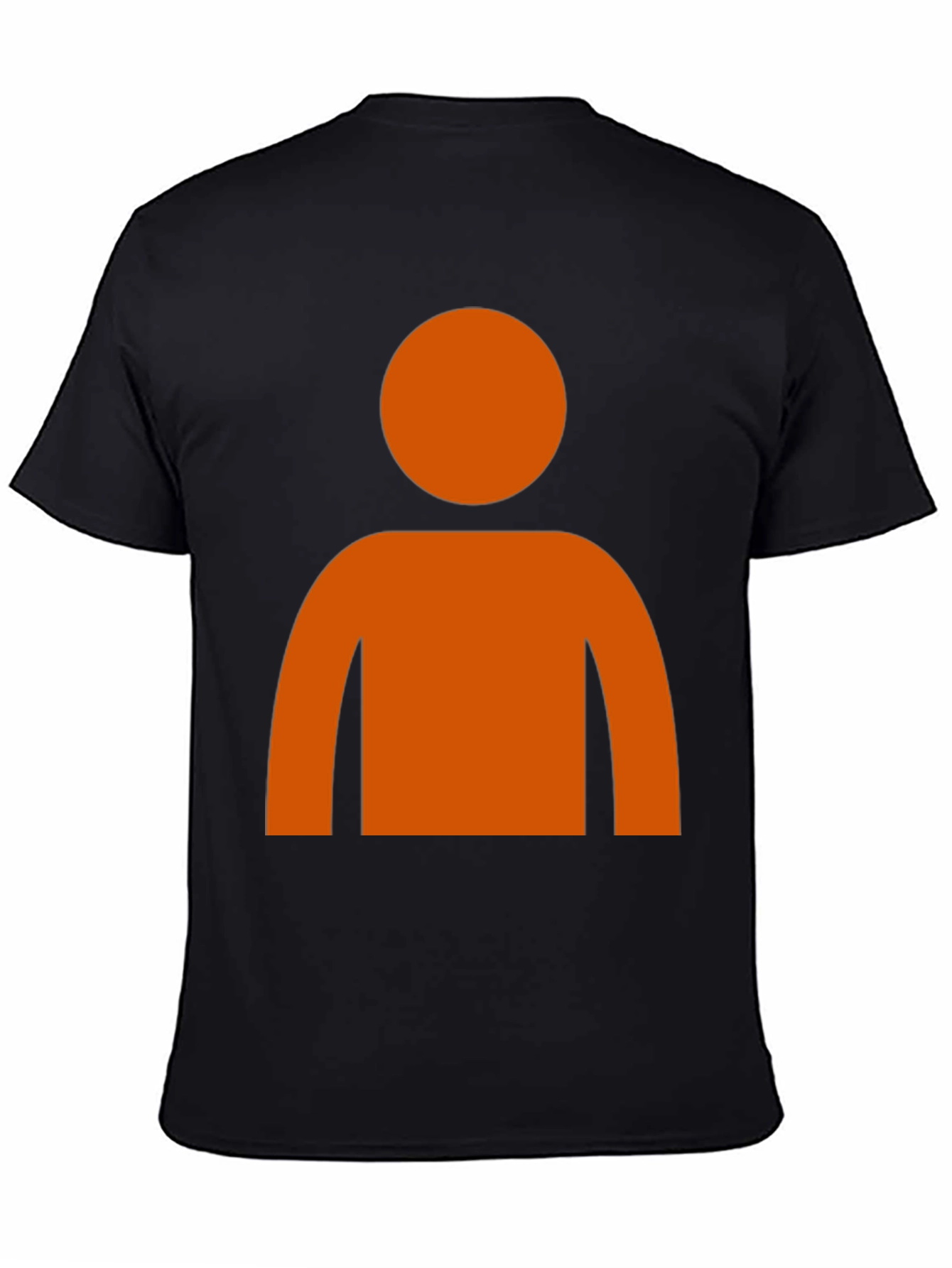 Black Orange Silhouette Graphic T-Shirt view 4