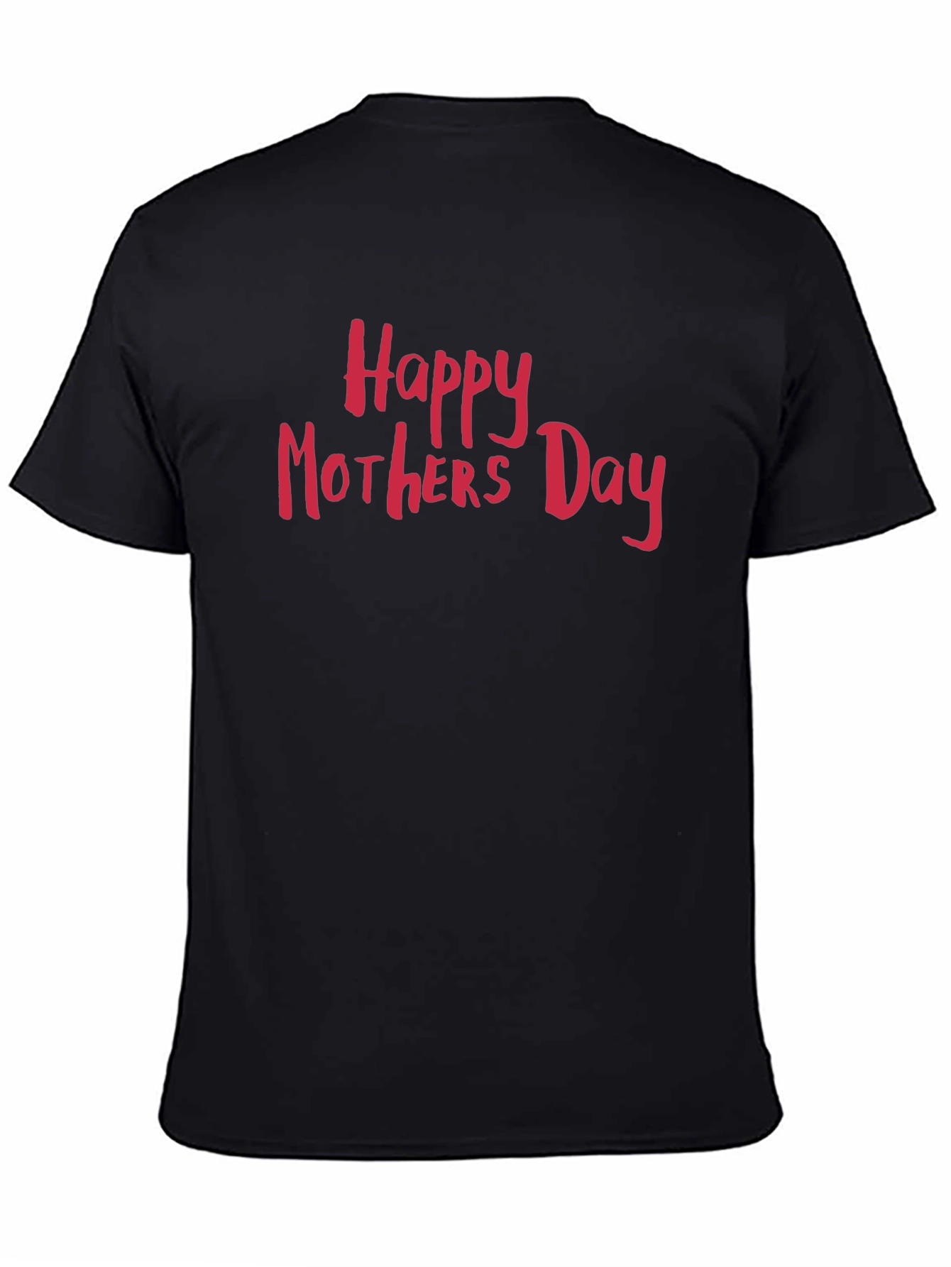 Black Happy Mothers Day Black T-Shirt view 4