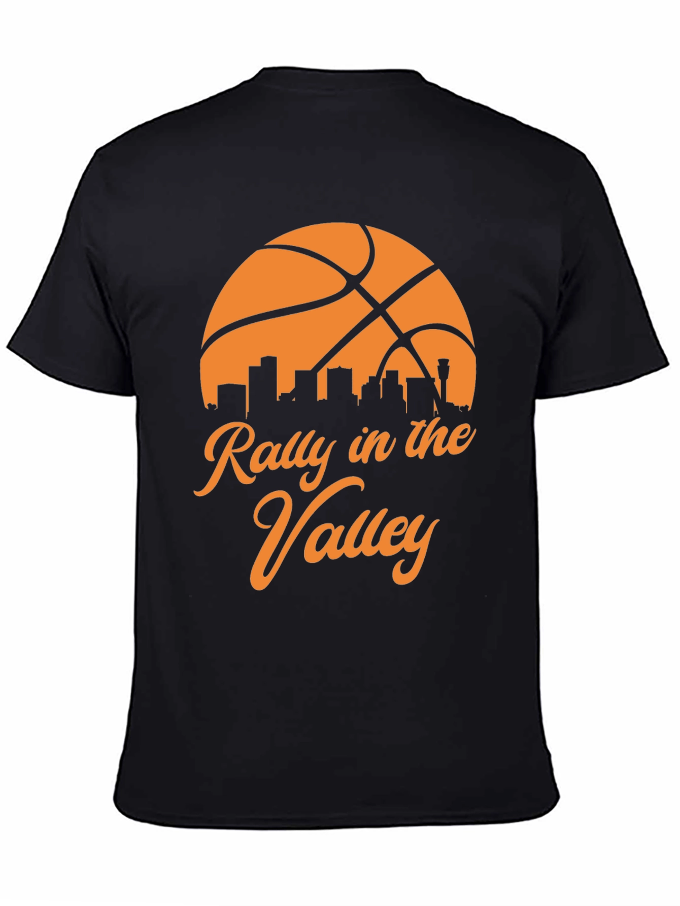 Black Rally in the Valley Basketball Graphic T-Shirt view 4