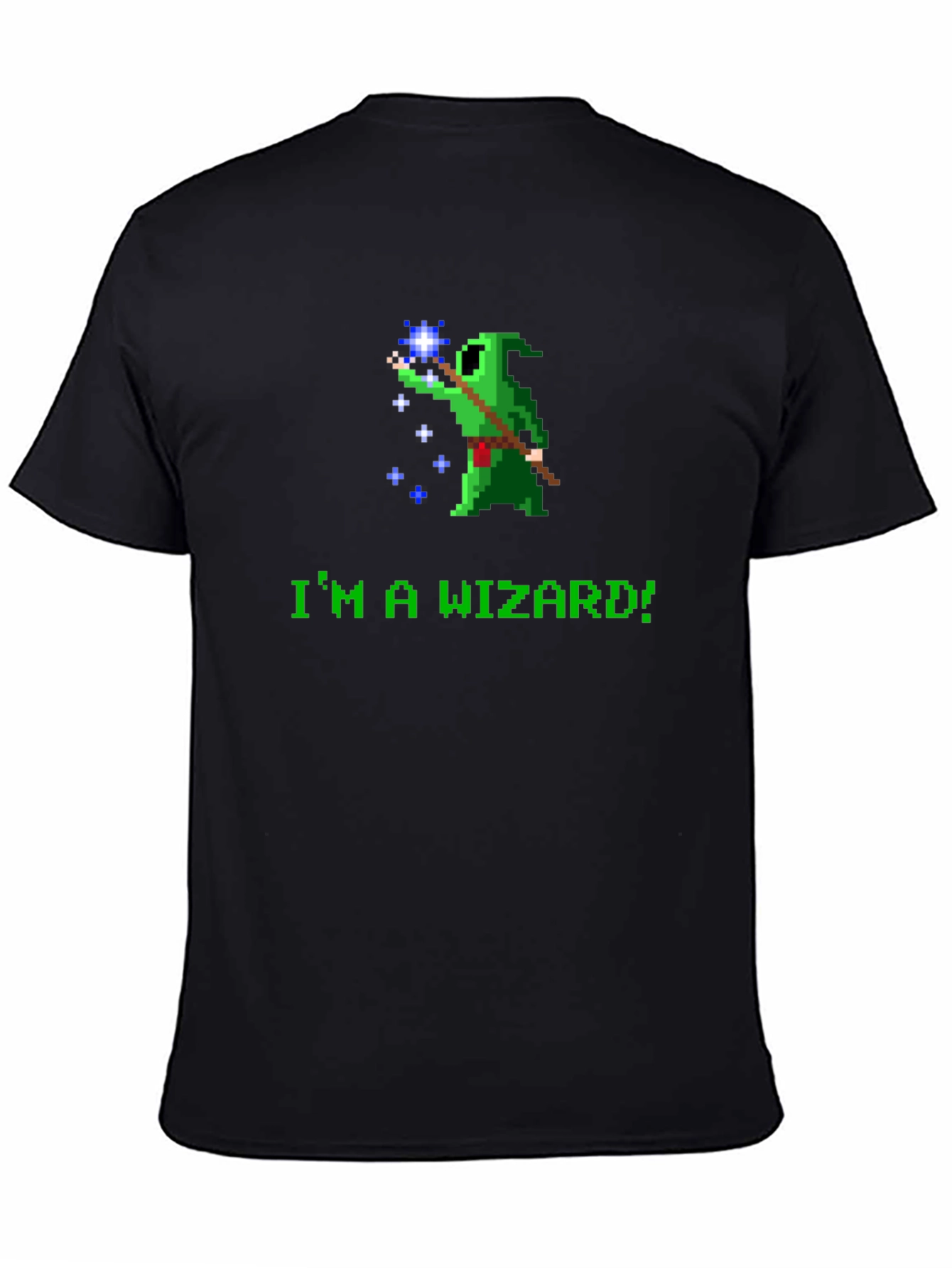 Black I'm a Wizard! Graphic Novelty Tee view 4