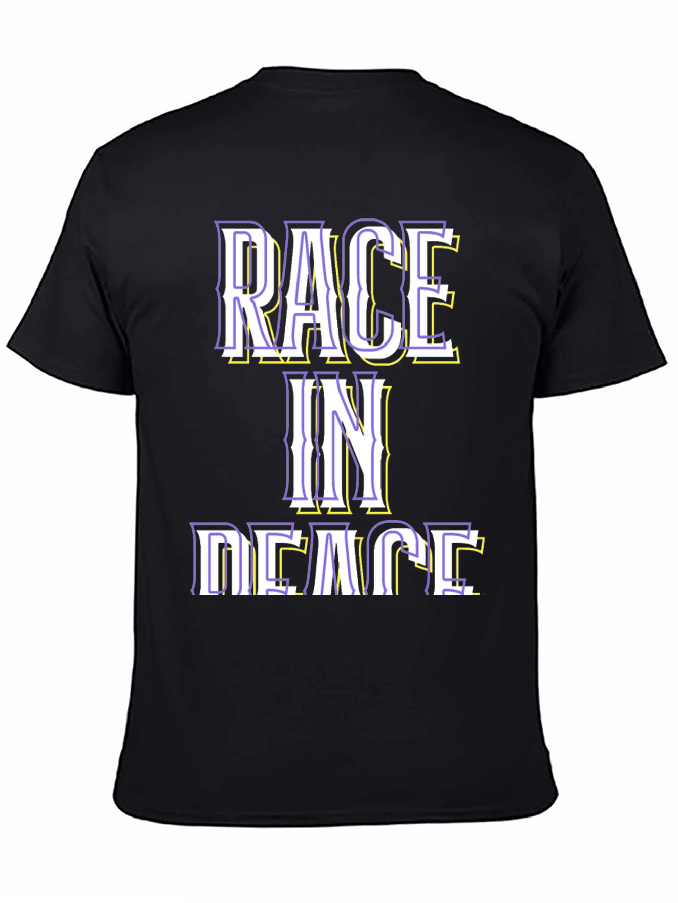 Black Race in Peace Graphic Tee view 4
