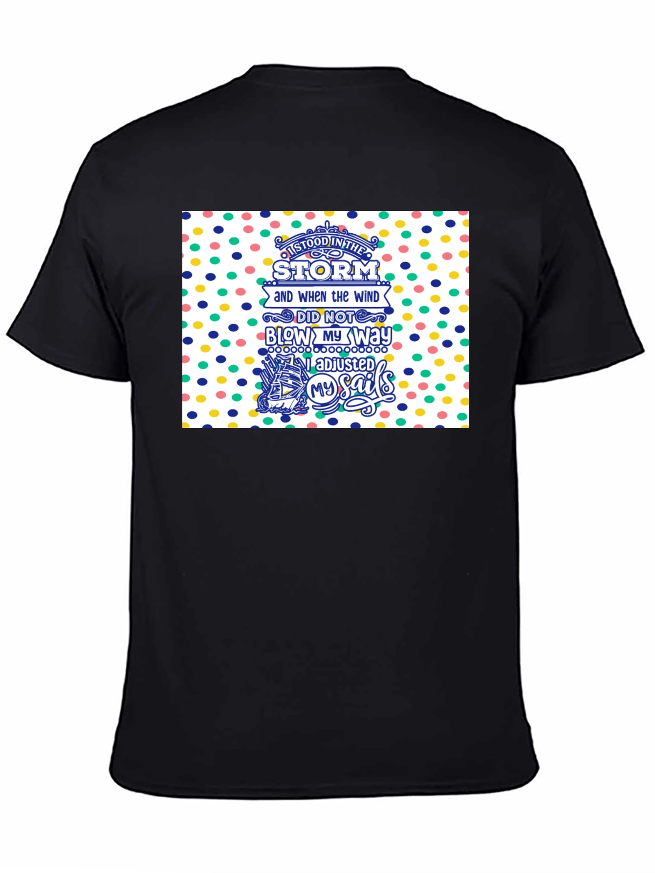 Black Storm Adjusted Sails T-Shirt view 4