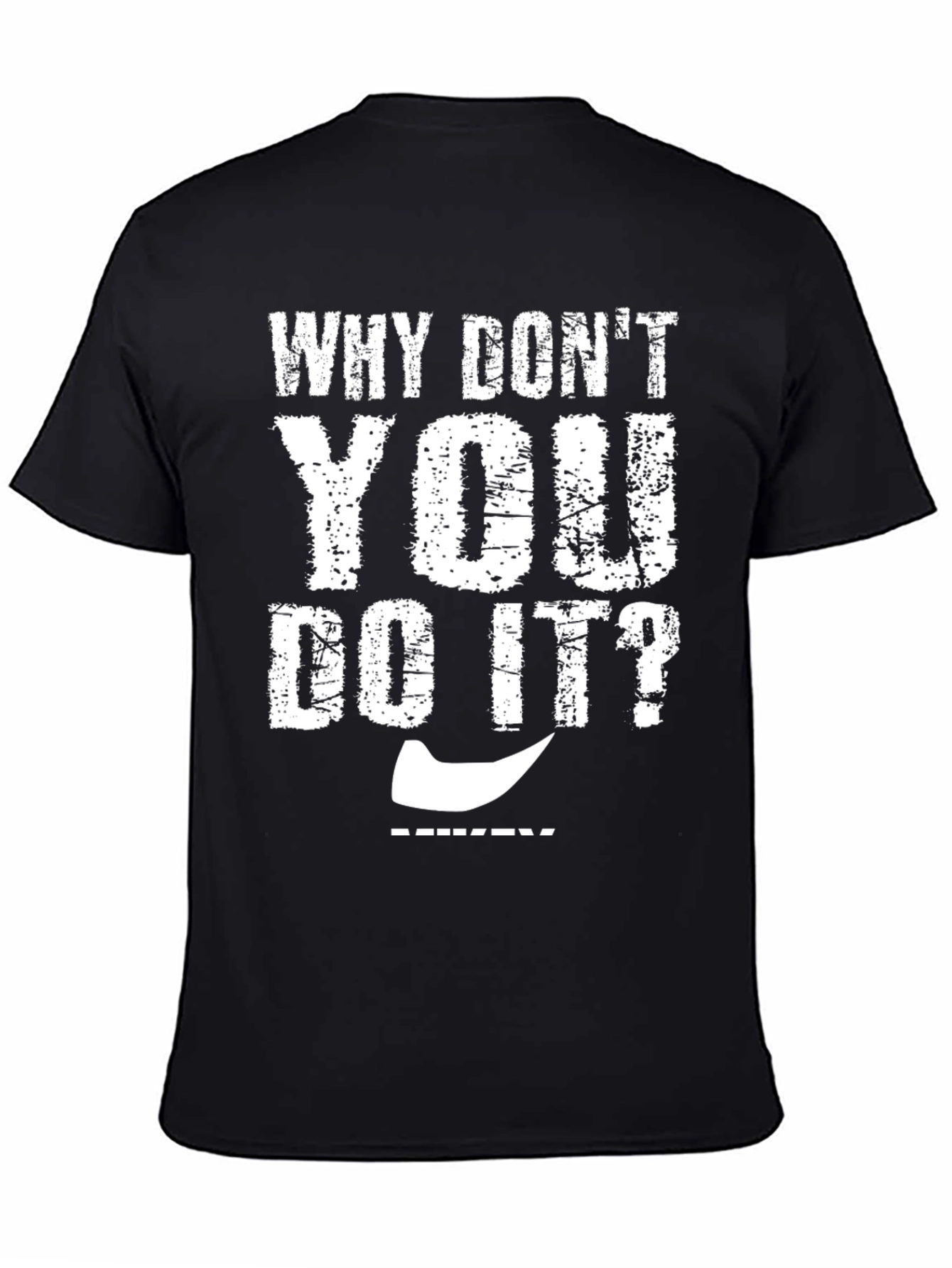 Black Why Don't You Do It? Graphic Tee view 4