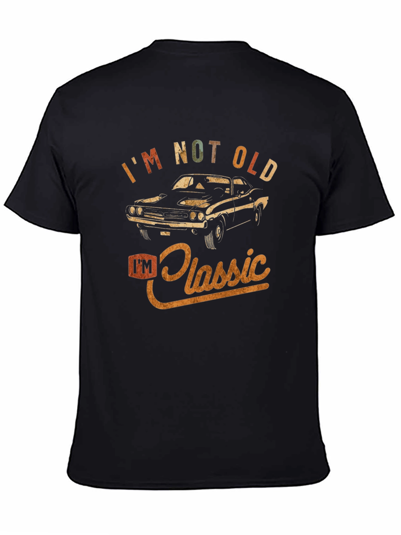 Black I'm Not Old, I'm Classic Car Graphic Tee view 4