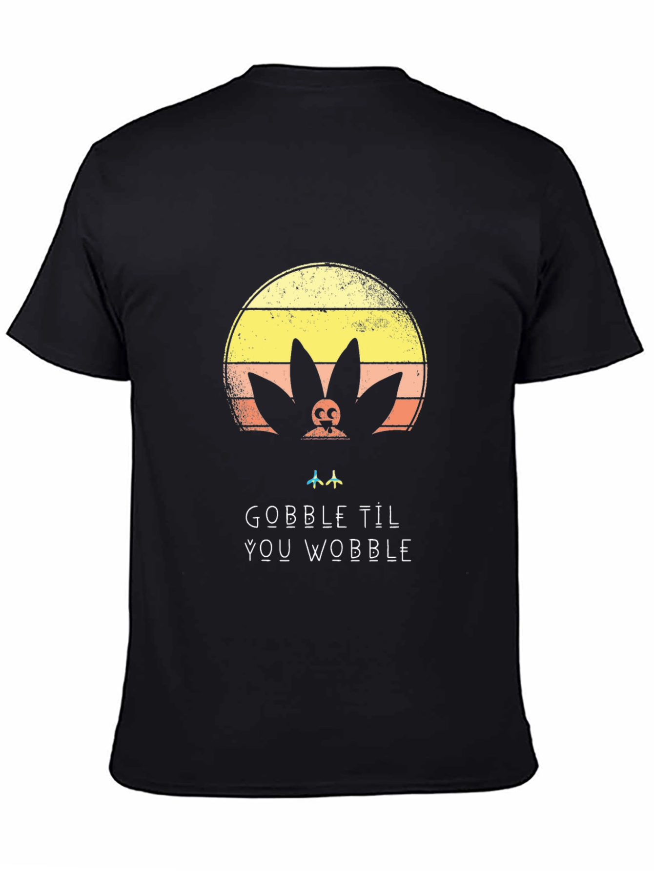Black Gobble 'Til You Wobble Graphic Tee view 4