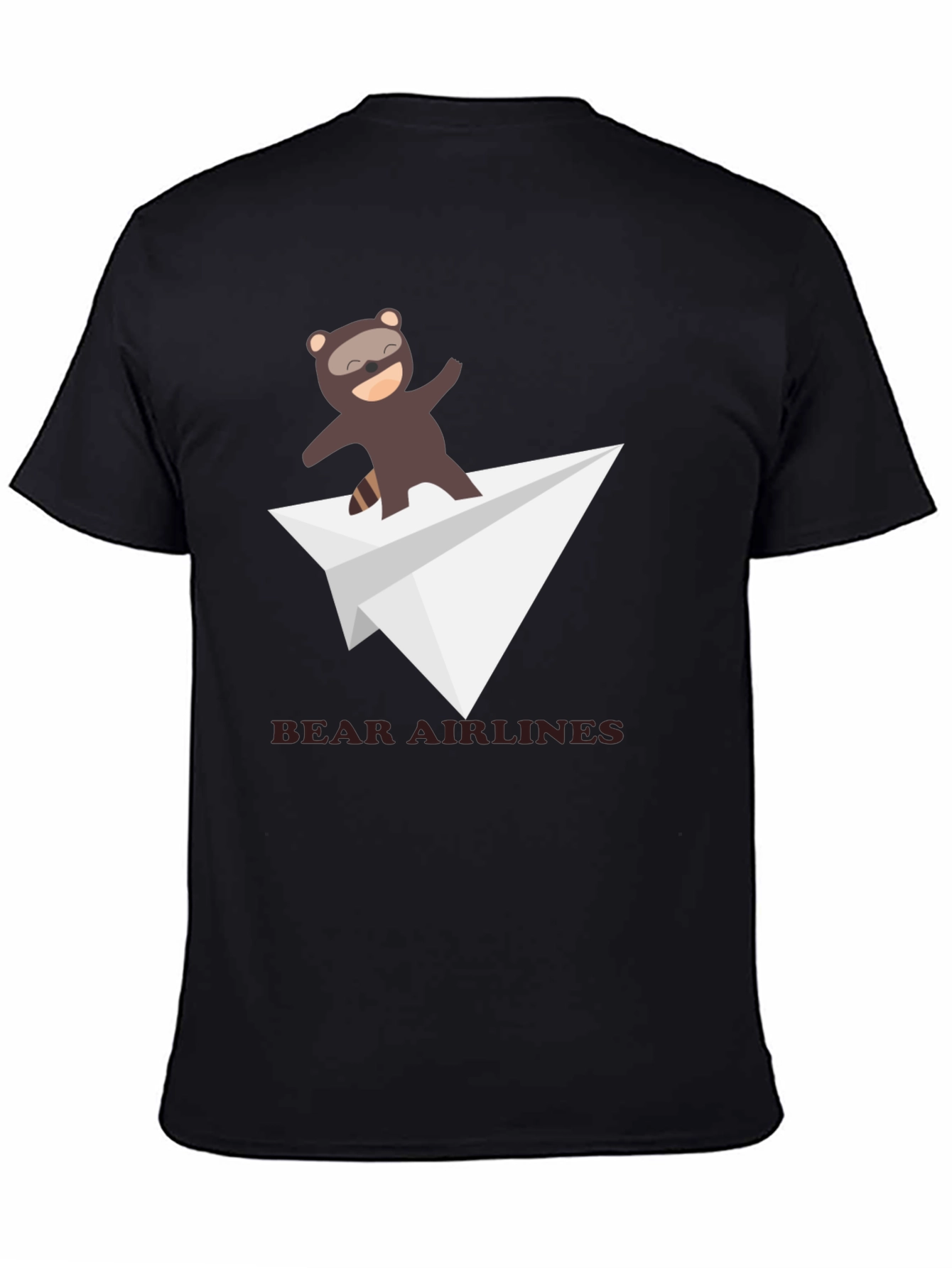 Black Bear Airlines Funny Graphic T-Shirt view 4