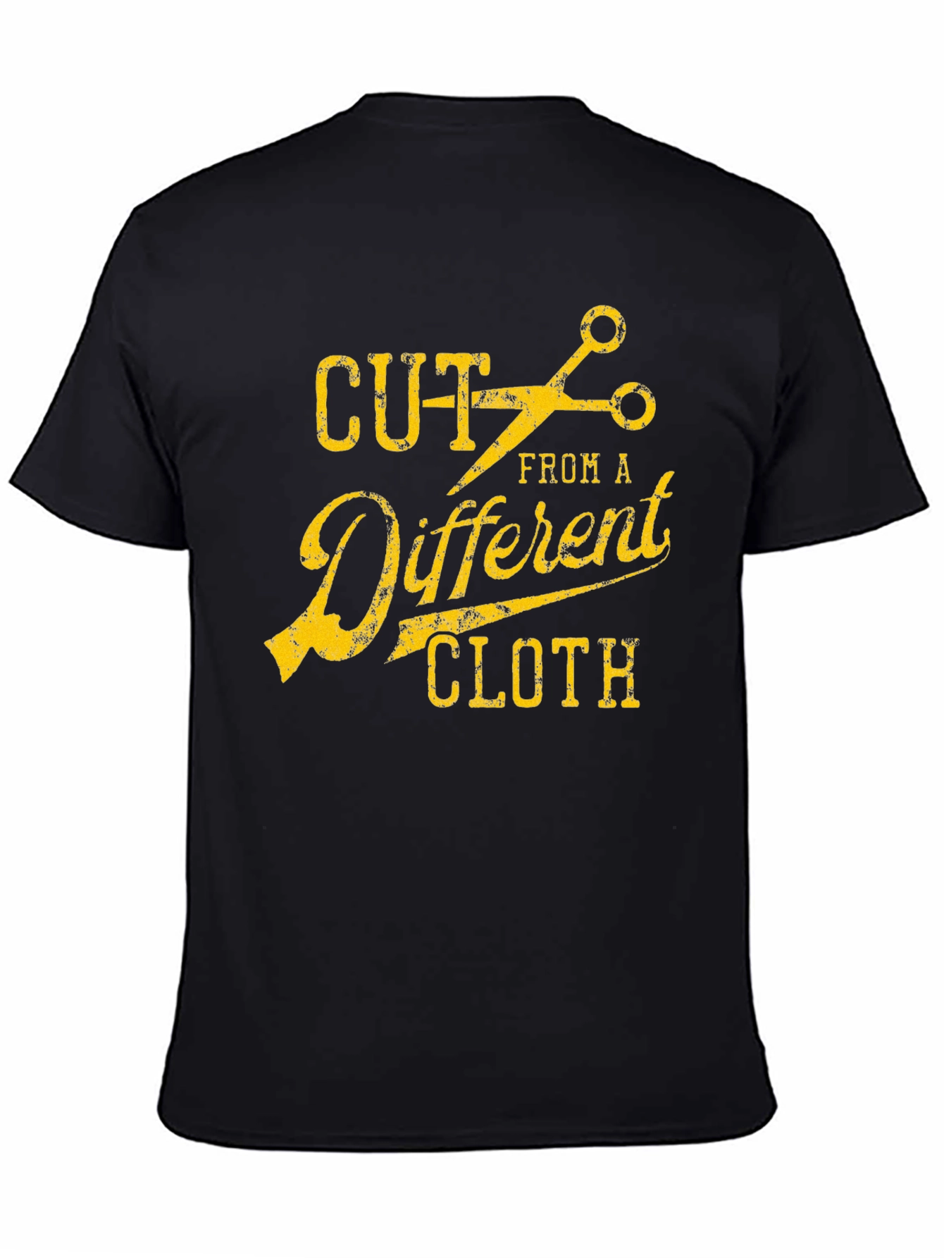 Black Cut From a Different Cloth Graphic Tee view 4