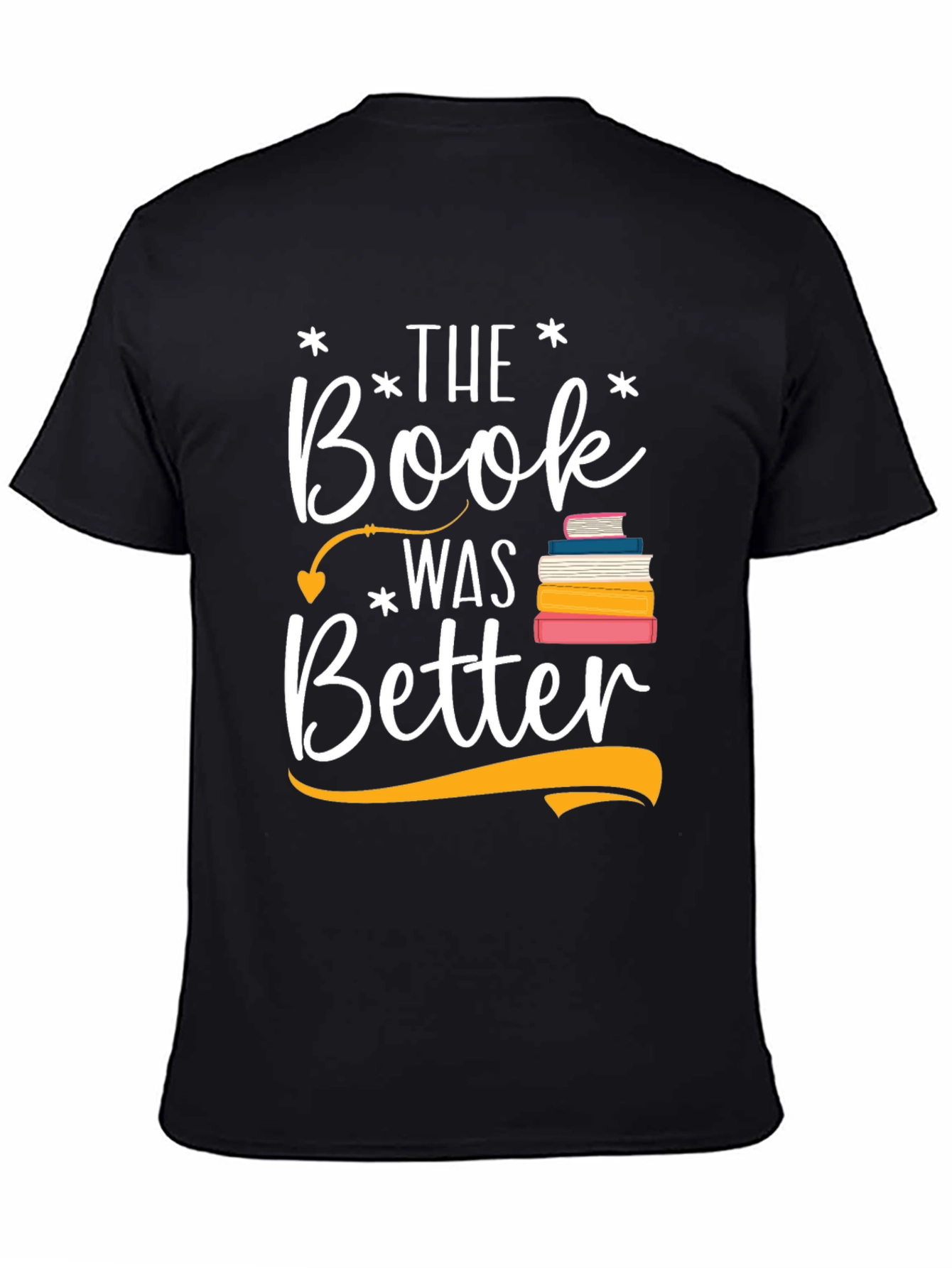 Black Book Lover T-Shirt - The Book Was Better Tee view 4