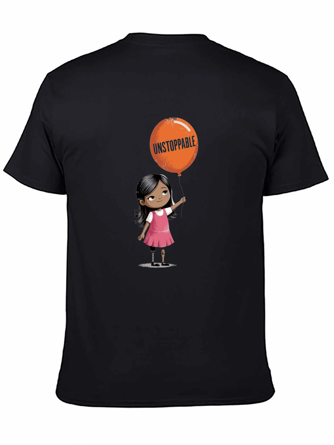 Black Unstoppable Girl Graphic Tee view 4