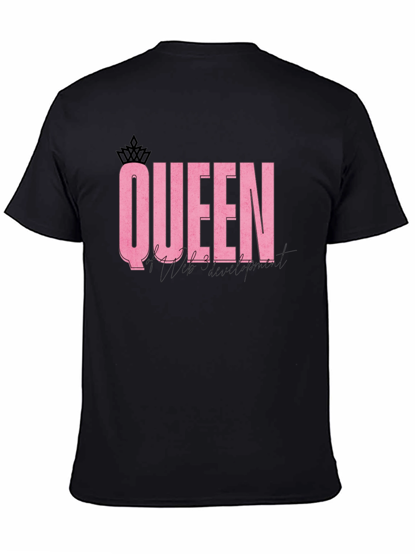 Black Queen of Web Development T-Shirt view 4
