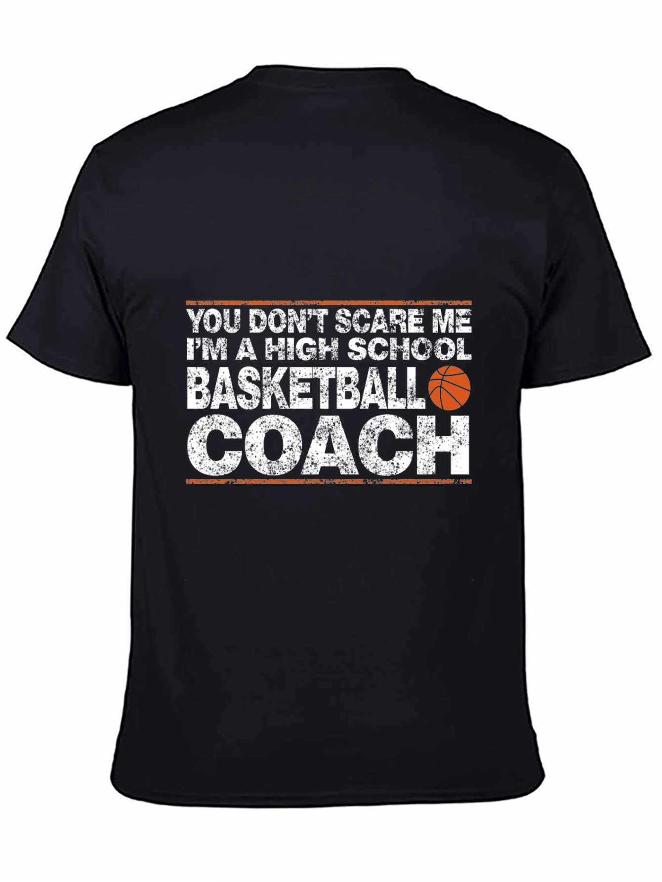 Black Basketball Coach T-Shirt - Humorous High School Coach Tee view 4