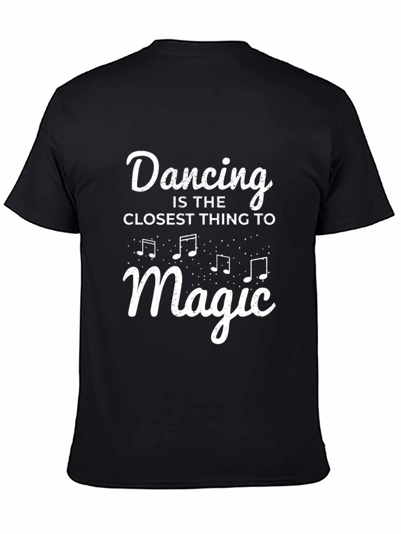 Black Dancing Is Magic Graphic Tee - Unisex view 4