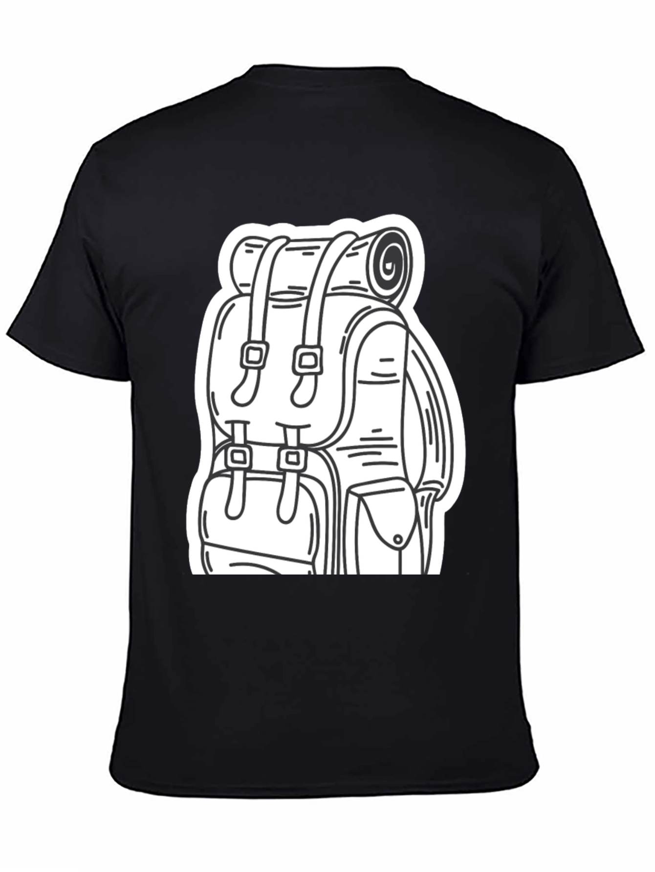 Black Backpack Graphic Tee - Adventure Ready view 4