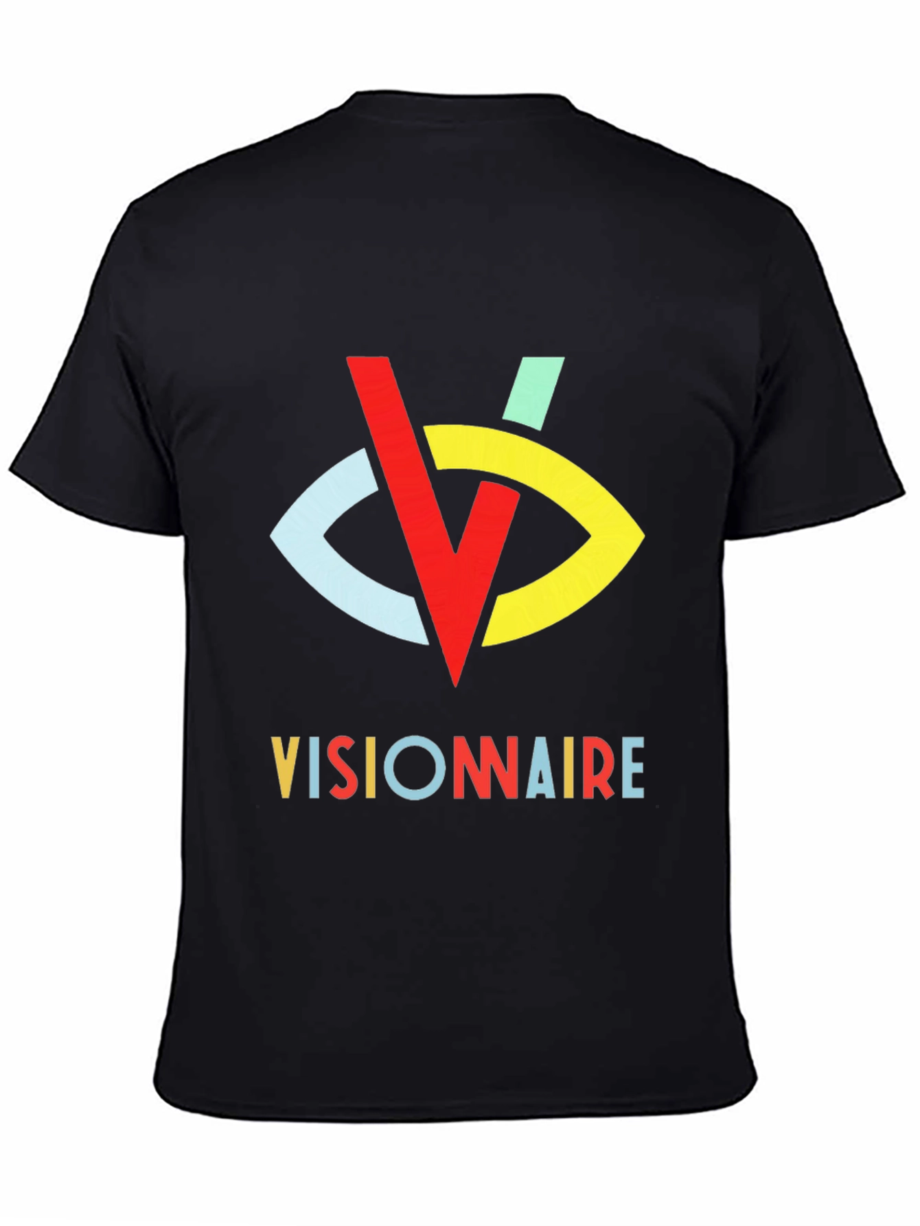 Black Visionaire Graphic Tee - Stylish Casual Wear view 4