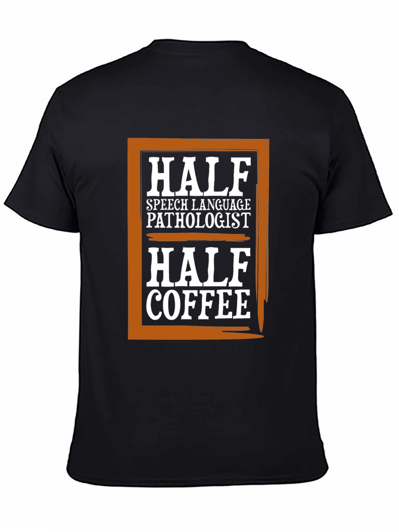 Black Half SLP Half Coffee Graphic Tee view 4