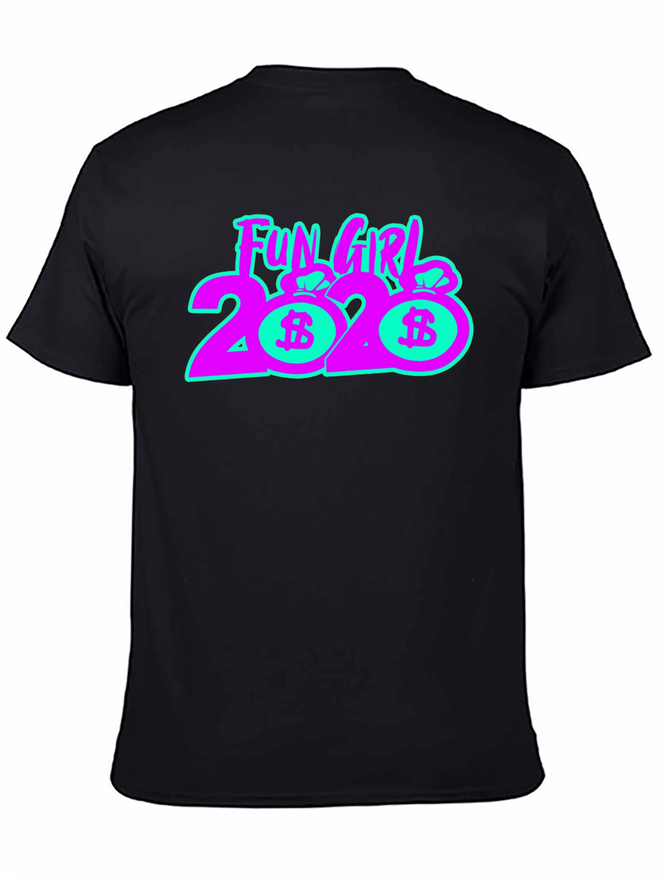 Black Fun Girl 2020 Graphic Tee view 4