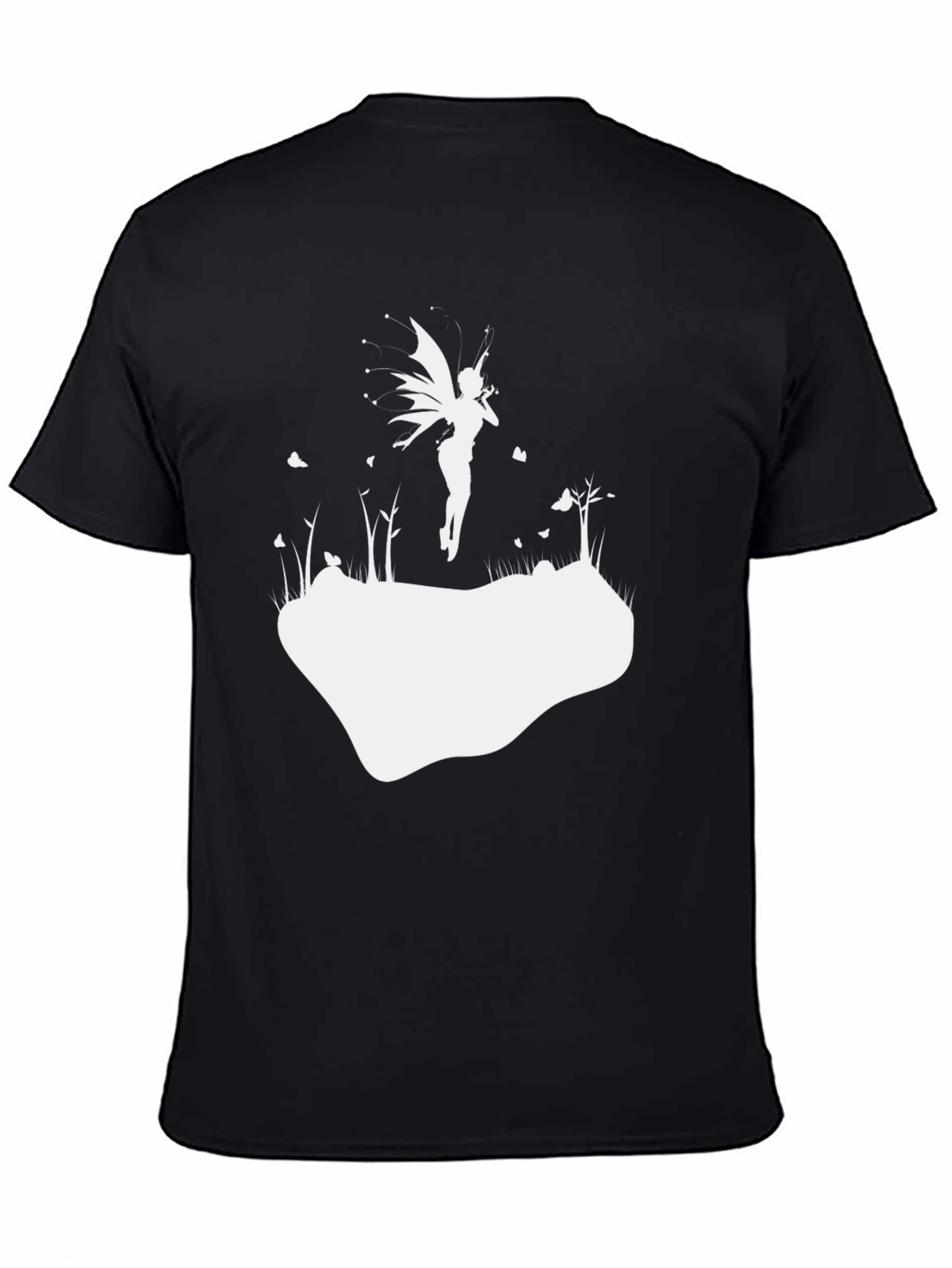 Black Enchanted Fairy T-Shirt - Black Cotton Tee view 4