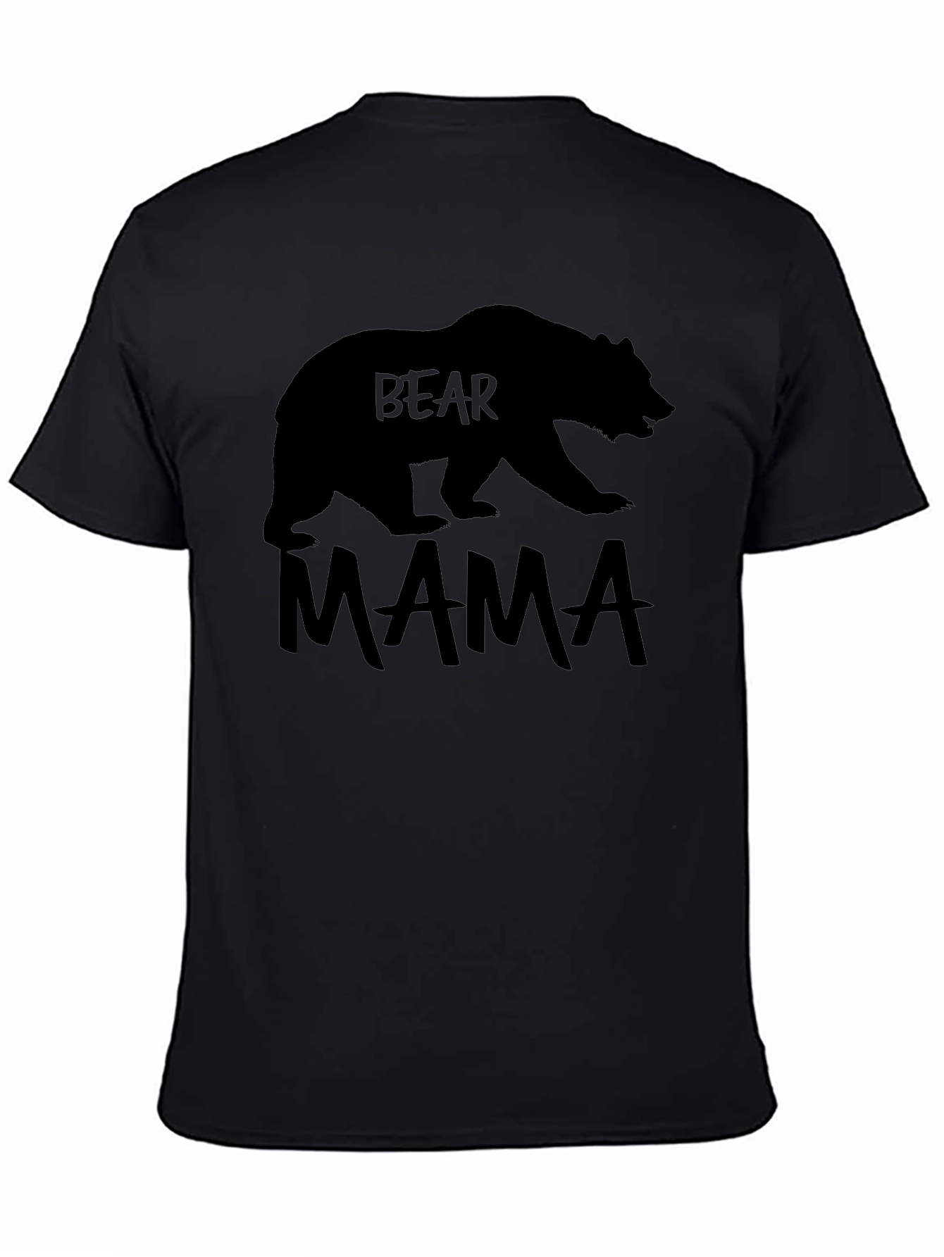Black Bear Mama Graphic T-Shirt - Black view 4
