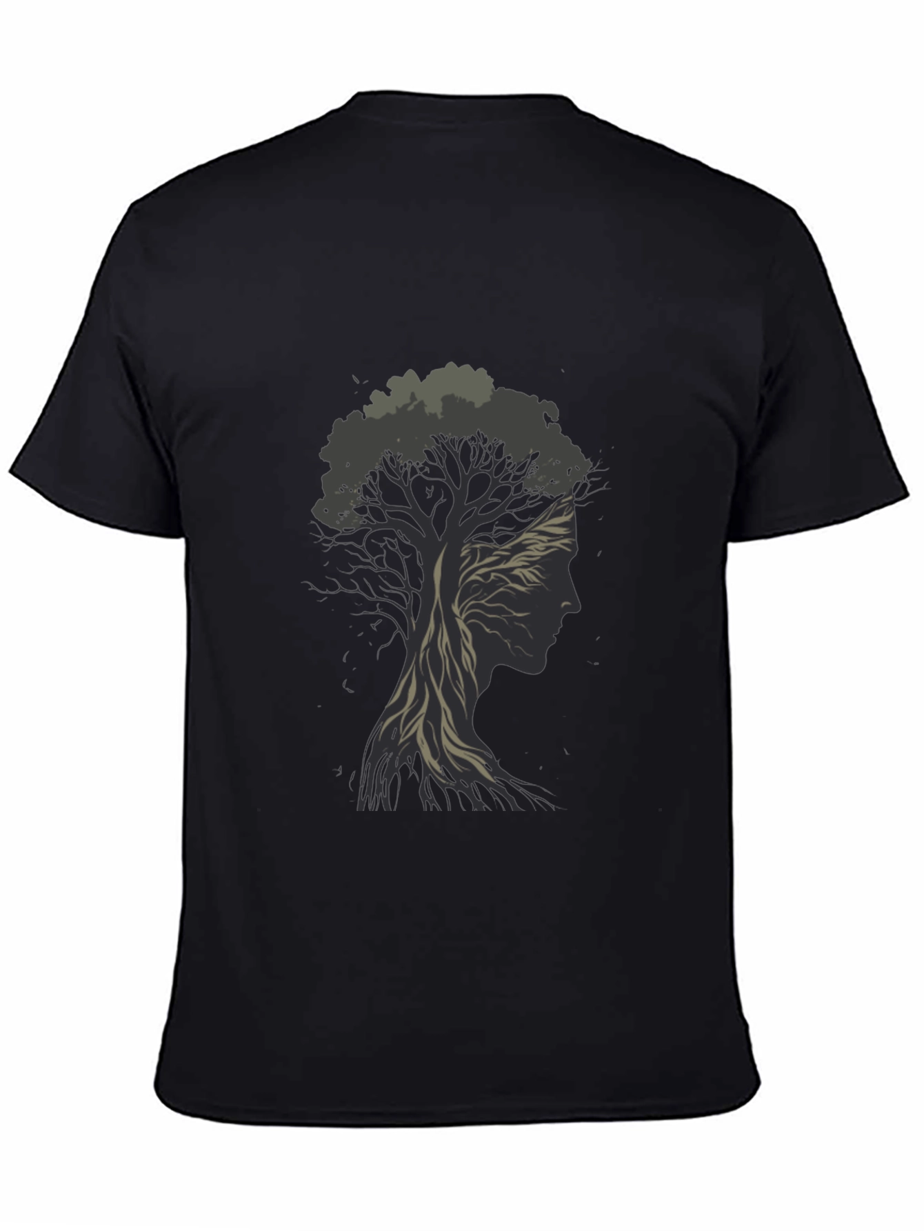 Black Nature's Silhouette Tee - Black Graphic T-Shirt view 4