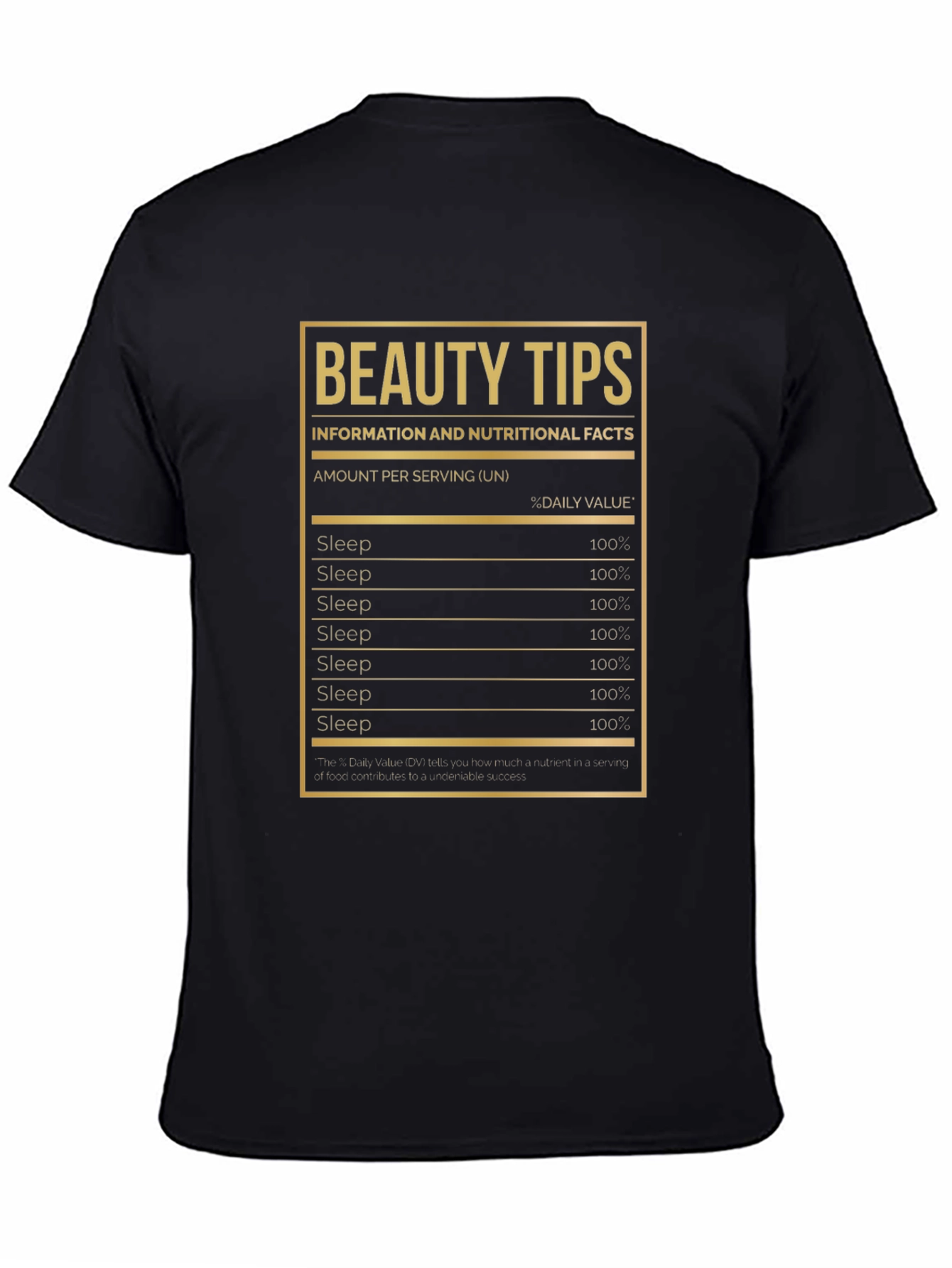 Black Beauty Tips Sleep T-Shirt view 4