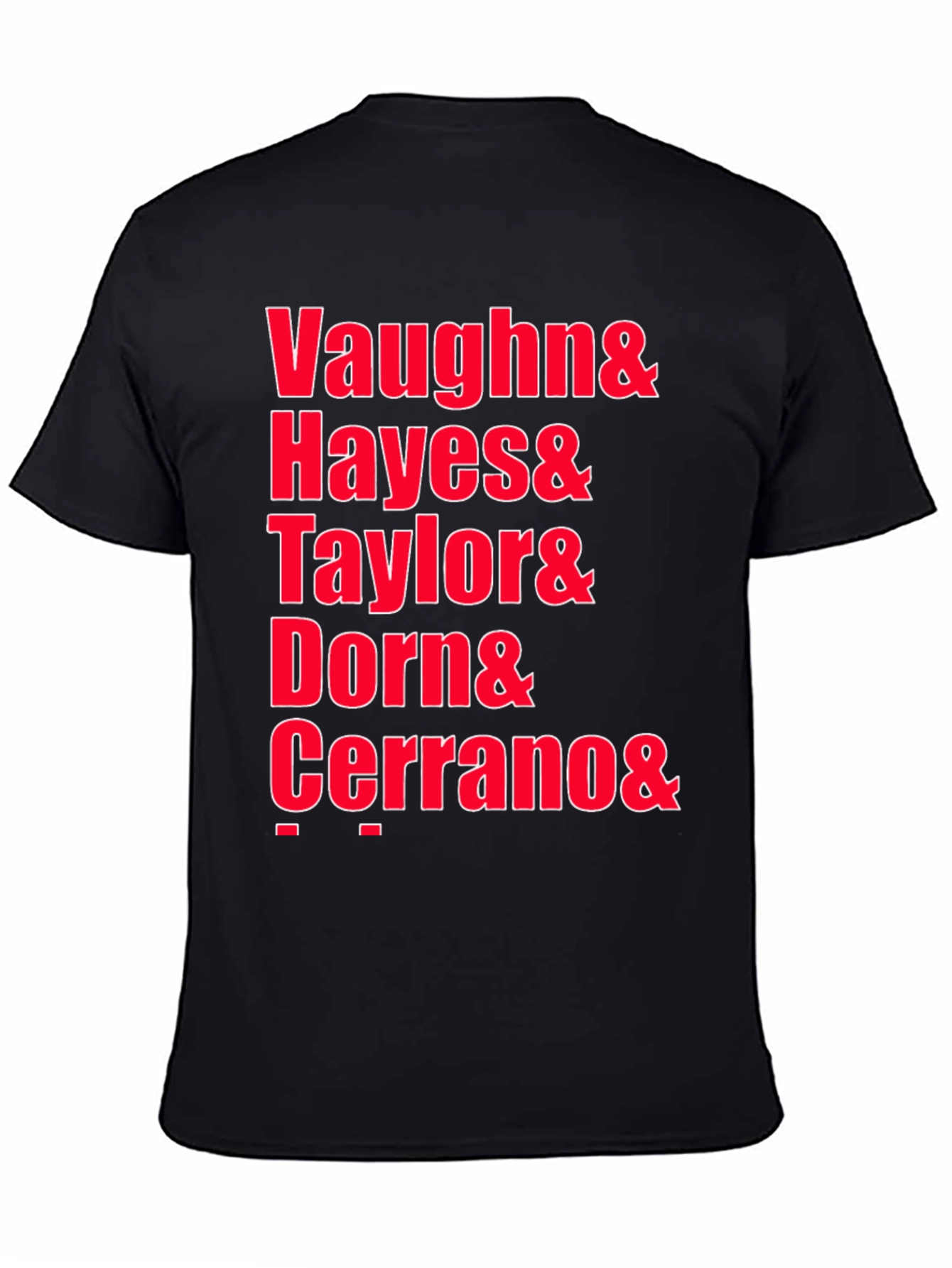 Black Vaughn Hayes Taylor Dorn Cerrano Graphic Tee view 4