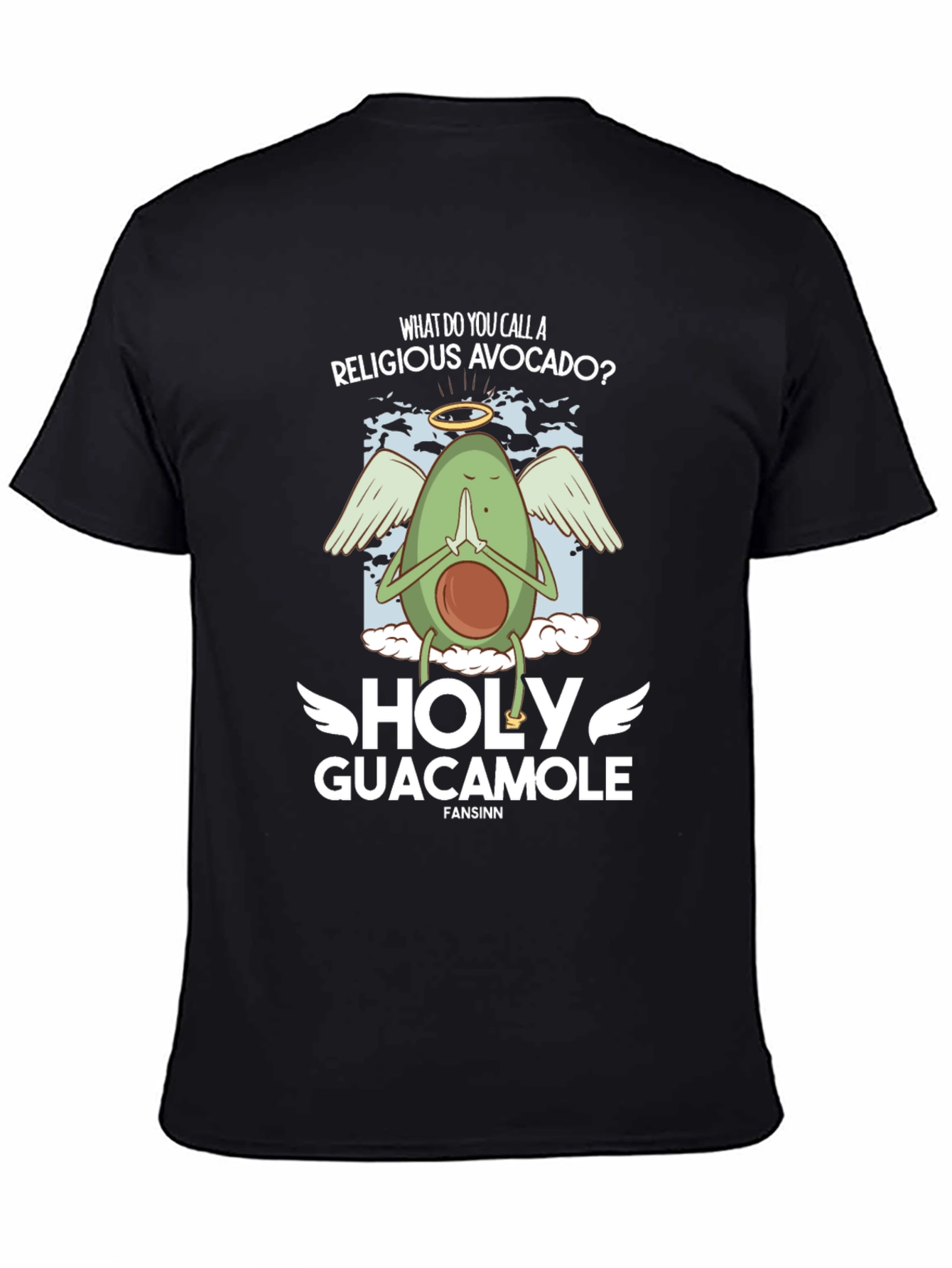 Black Holy Guacamole T-Shirt view 4