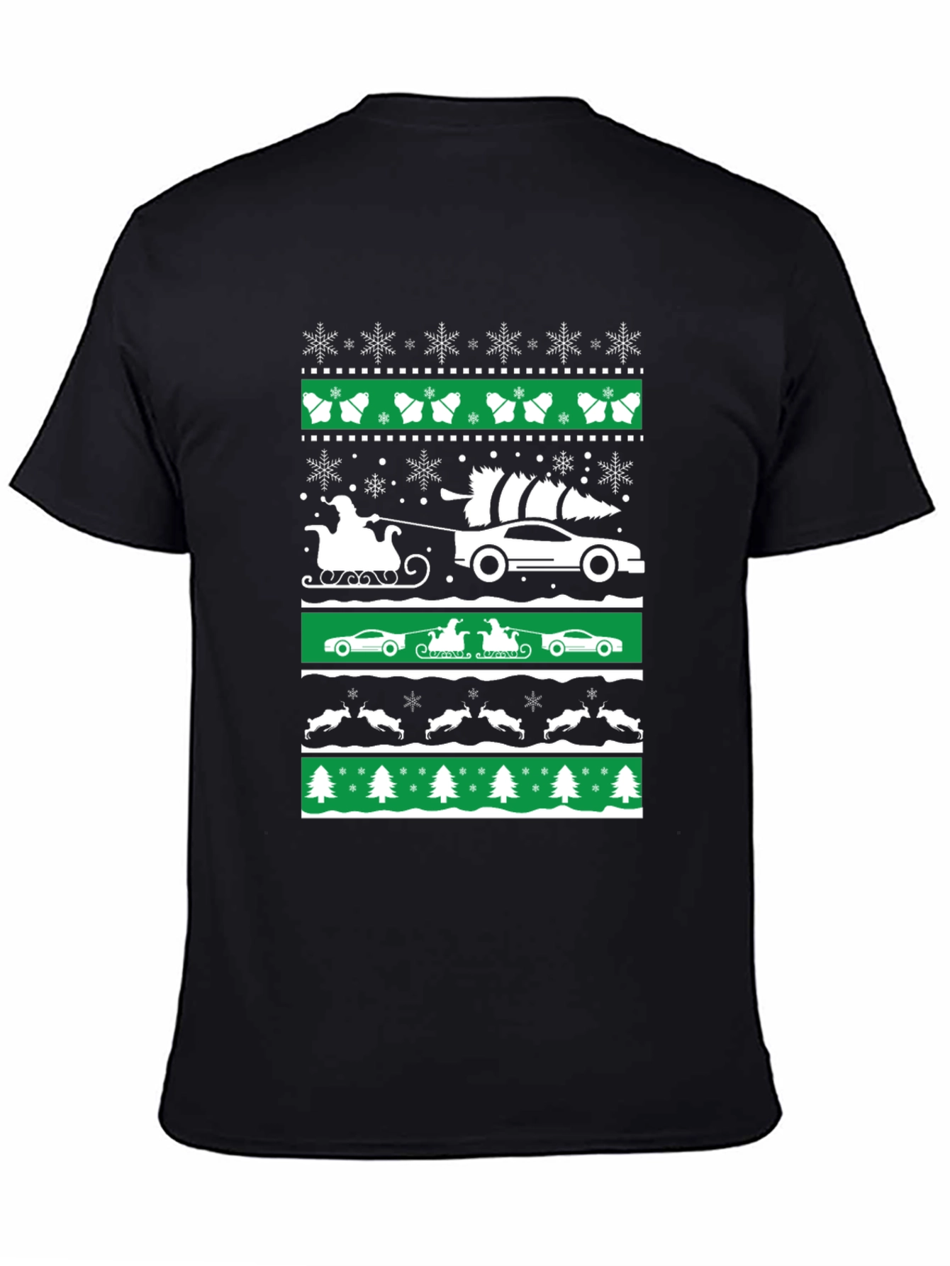 Festive Car Christmas T-Shirt - 4