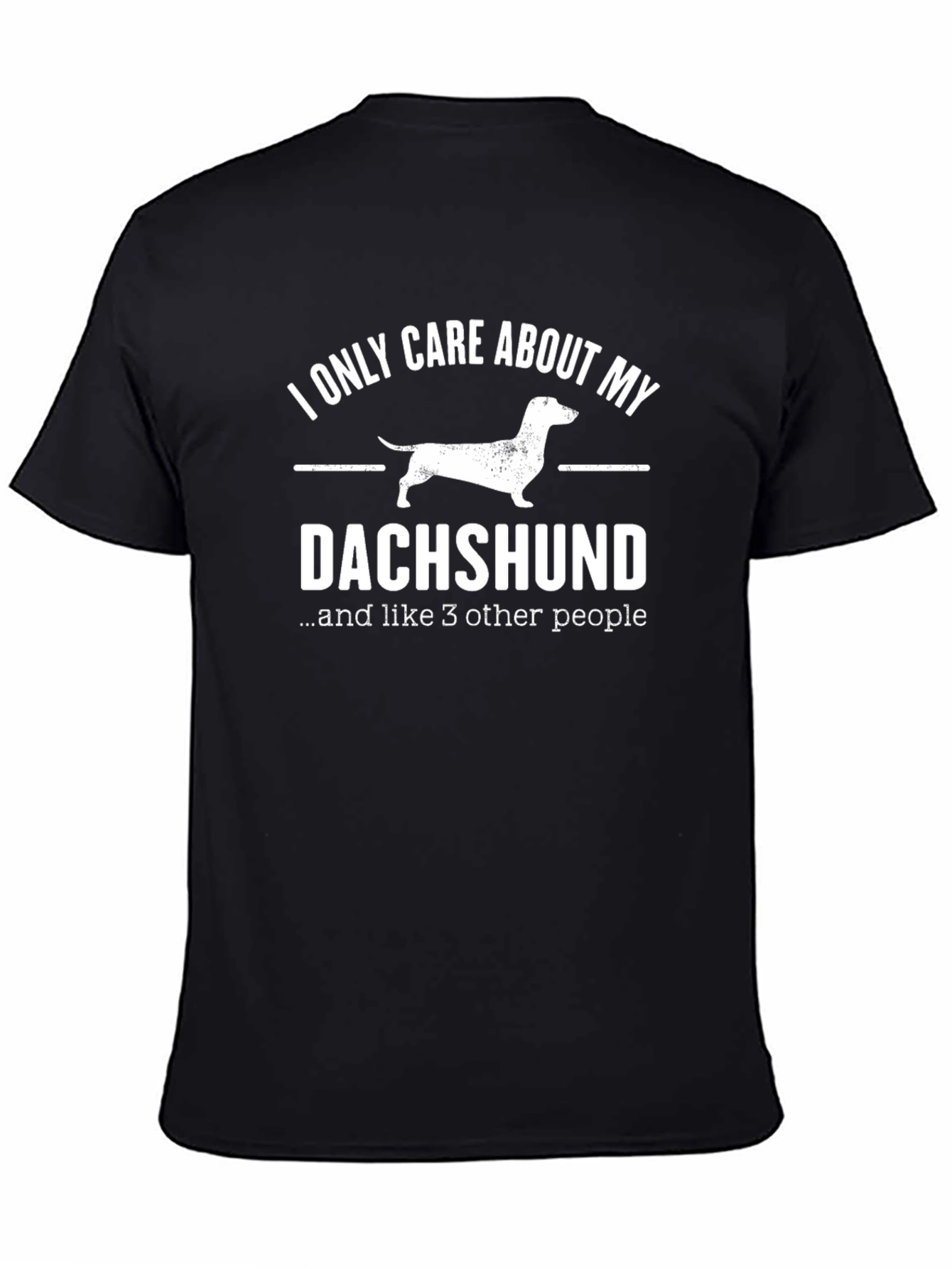 Dachshund Lover T-Shirt - I Only Care About My Dachshund - 4