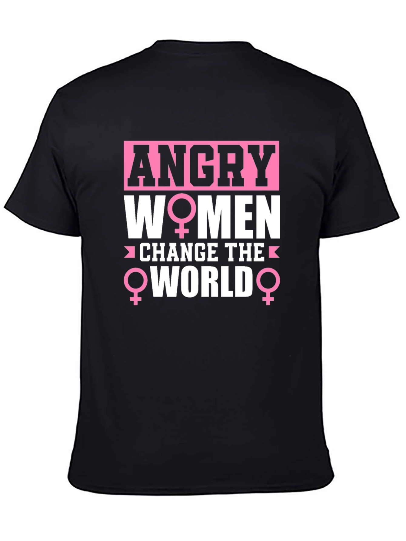 Black Angry Women Change the World Graphic Tee view 4