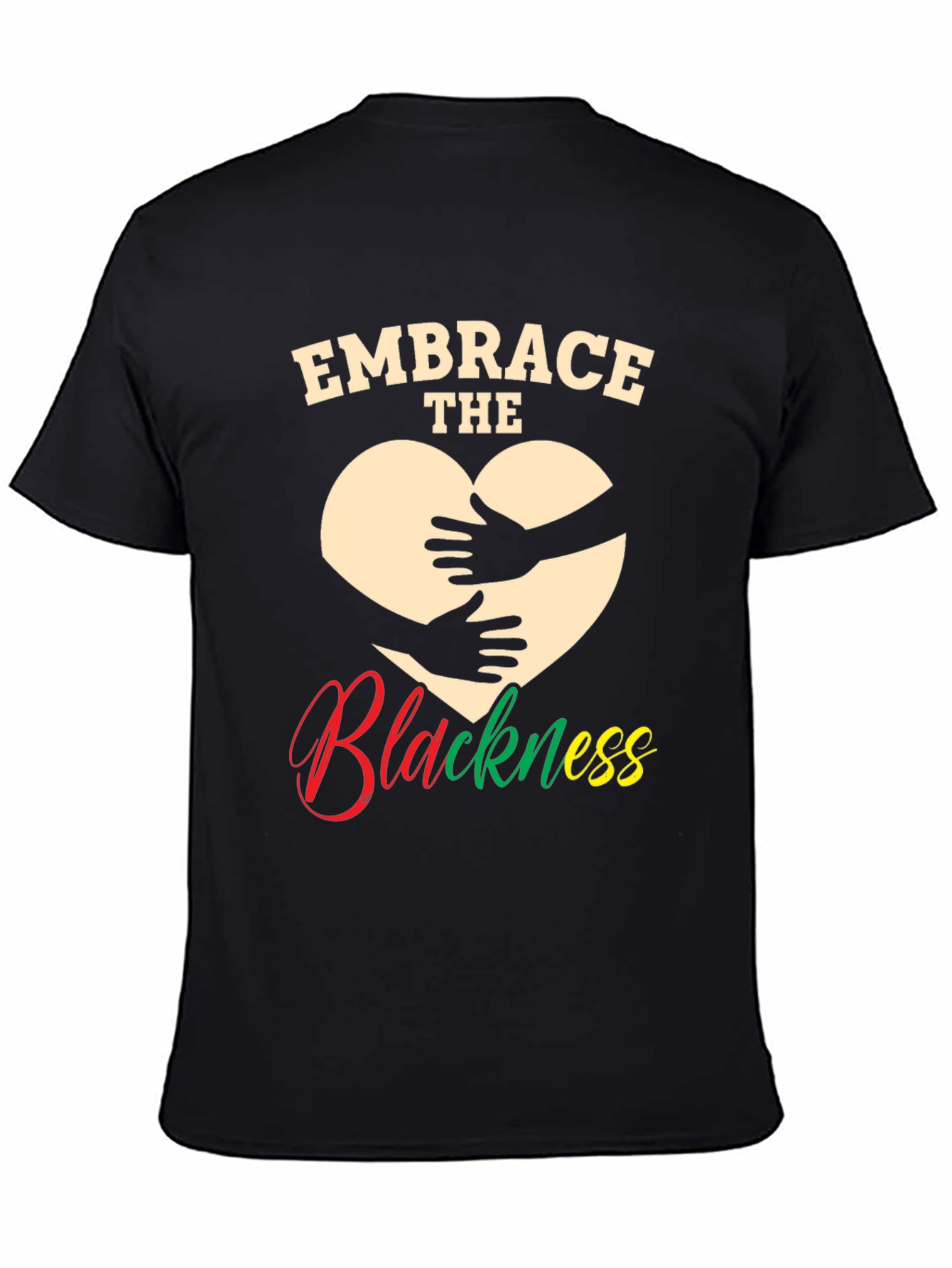 Black Embrace the Blackness Graphic T-Shirt view 4