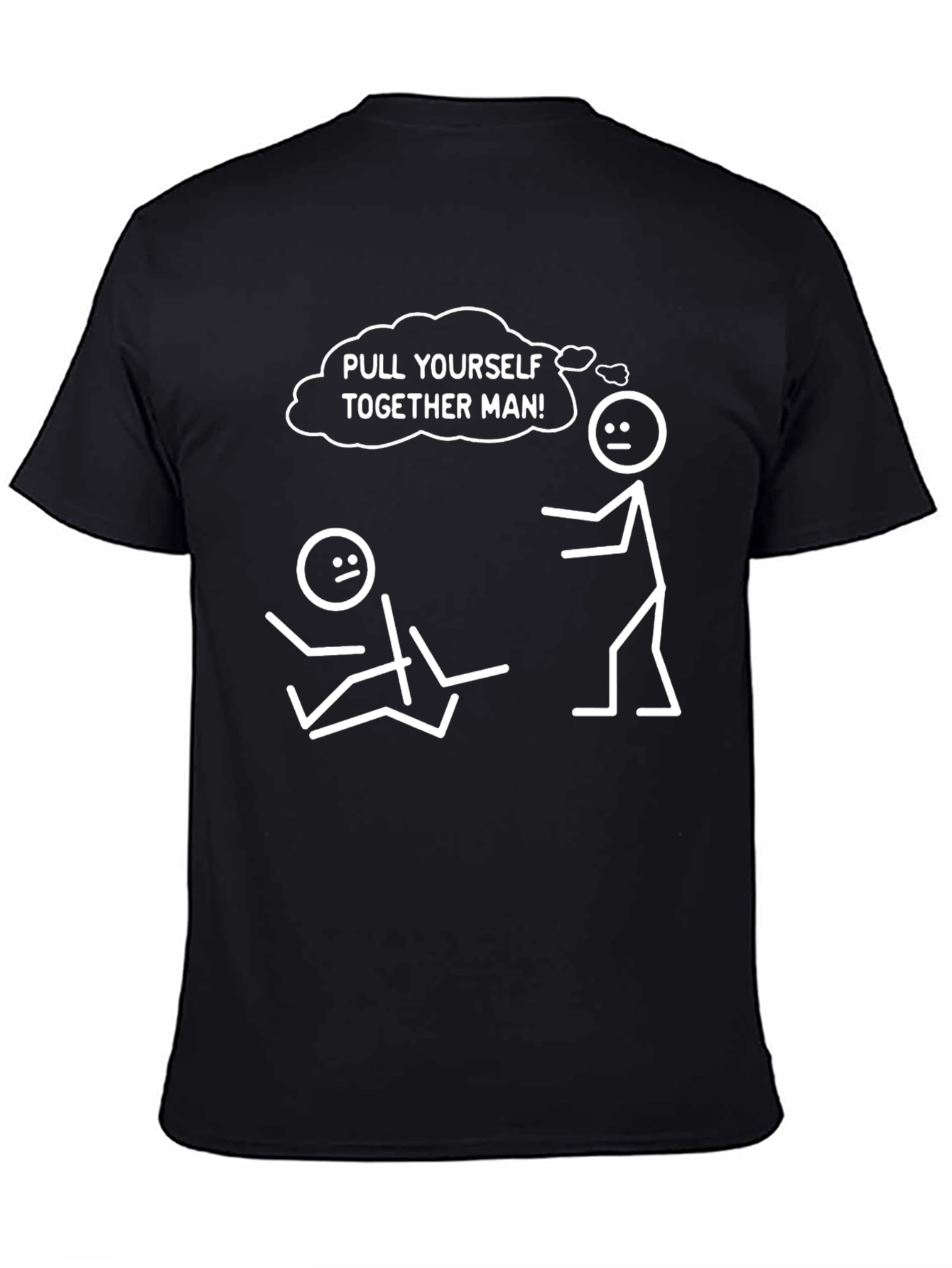 Black Pull Yourself Together Graphic Tee view 4