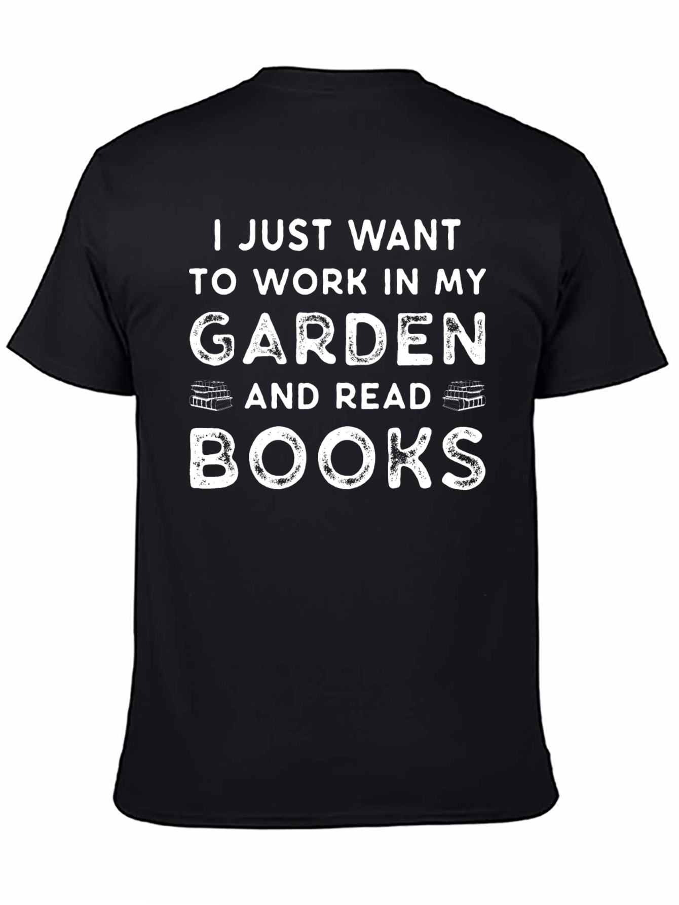 Black Garden and Book Lover T-Shirt view 4